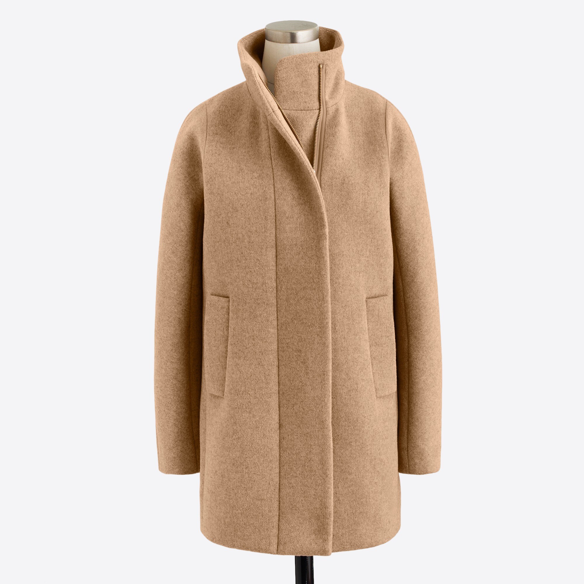 j crew city coat grey
