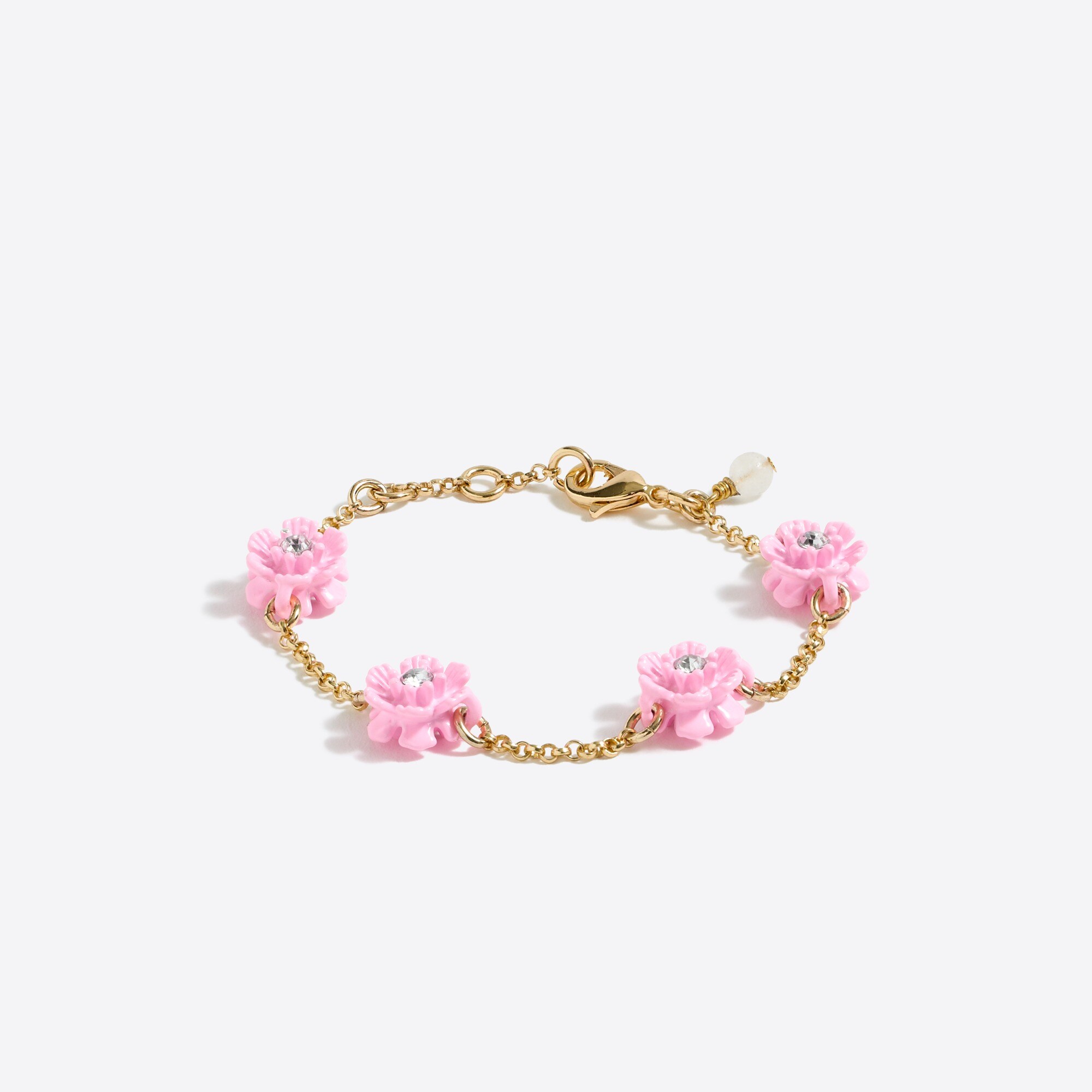 Girls' flower stone bracelet