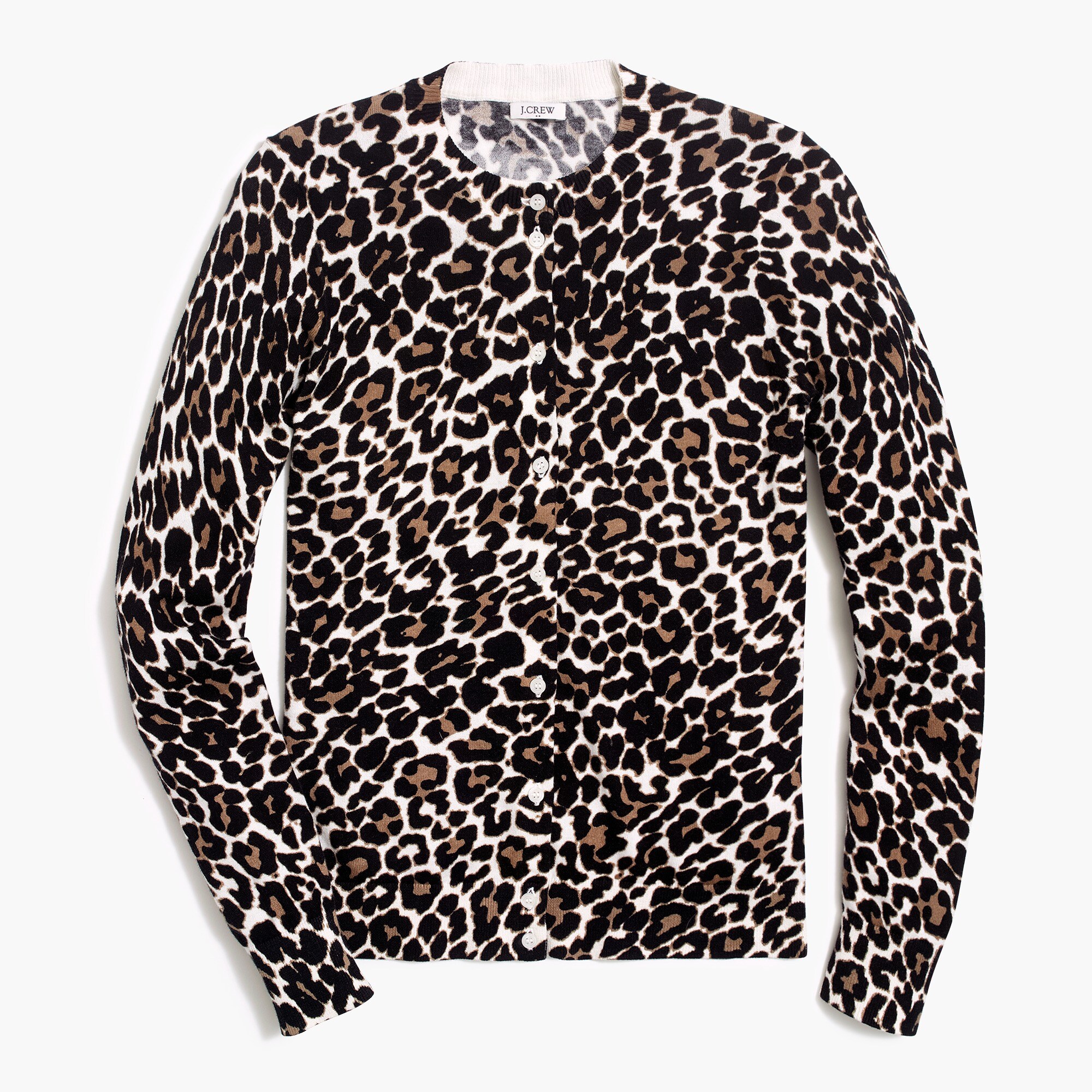 leopard cardigan sweater