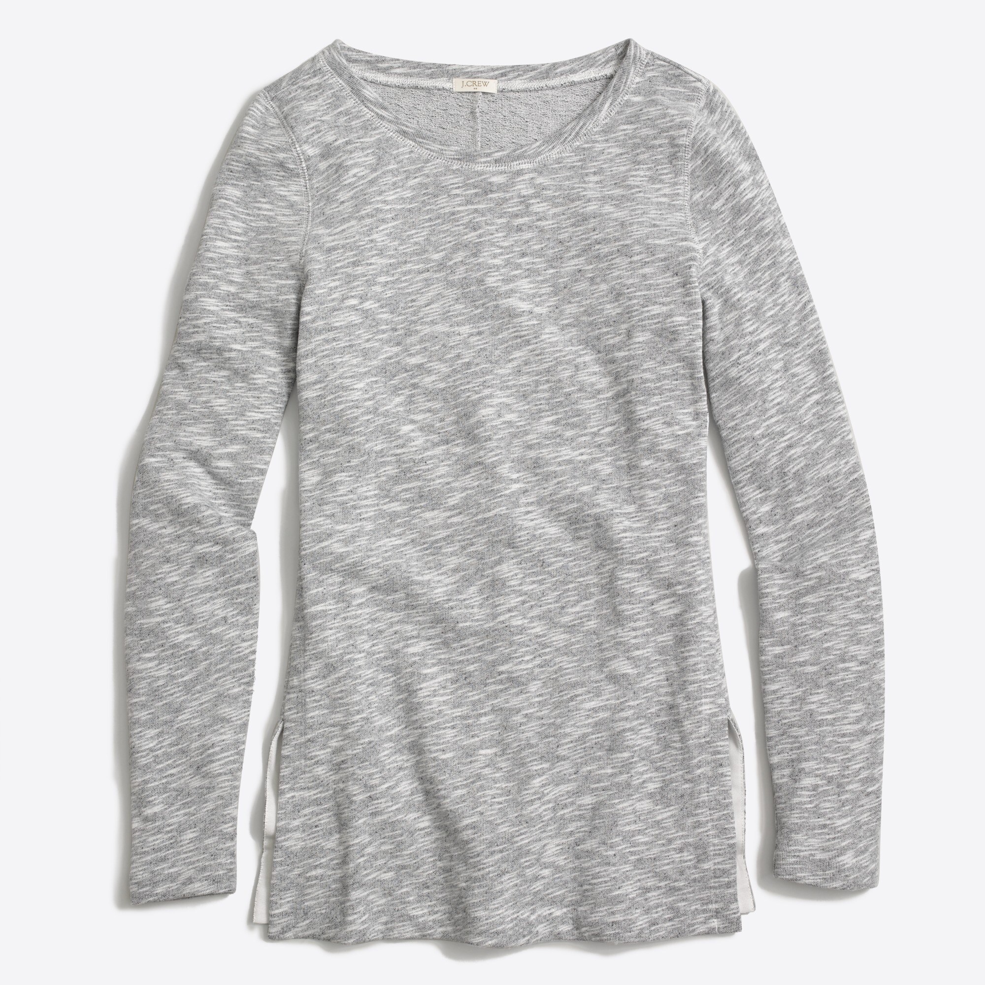 完売jself Sleeve Slit Short Sweat グレー Side Slit Sweatshirt For Women | Factory