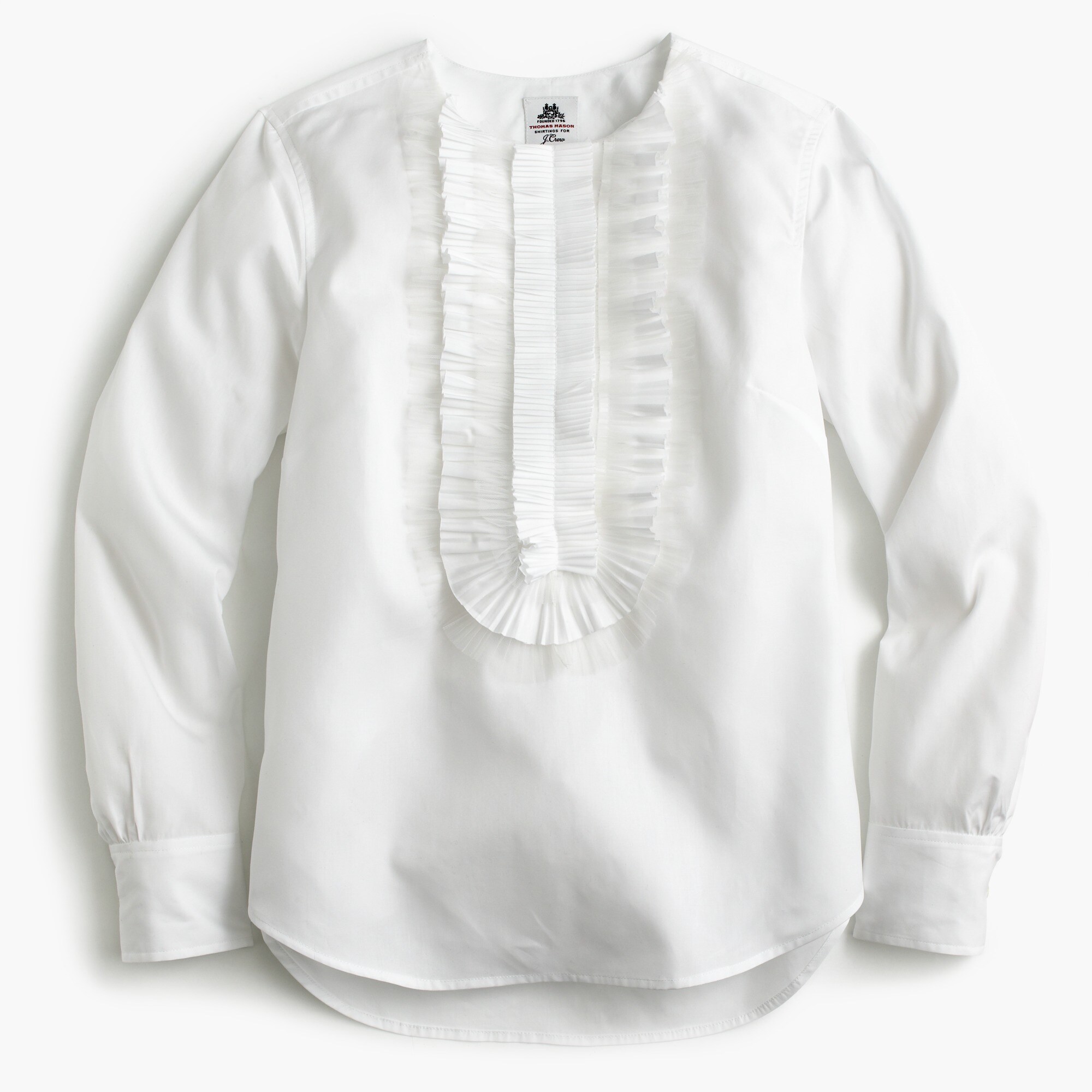 Collection Thomas Mason® for J.Crew ruffle-front popover
