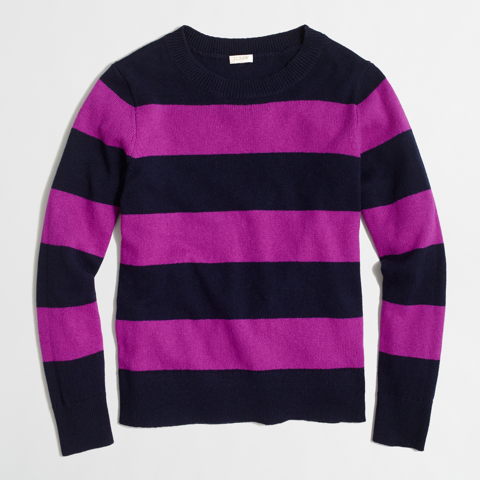 wide-stripe sweater for women