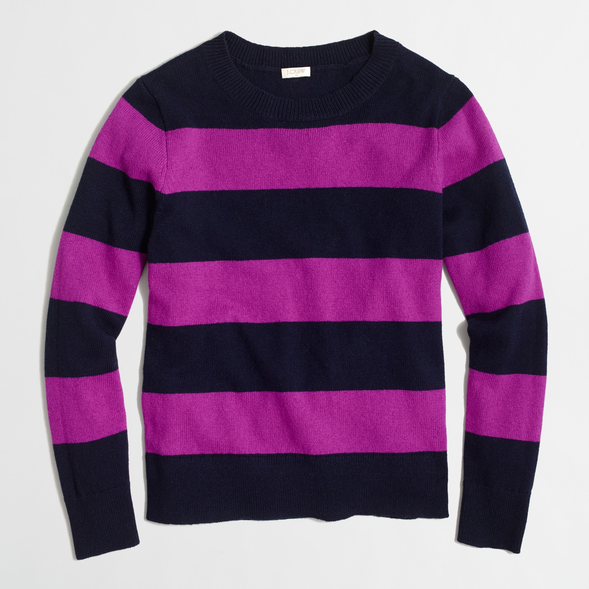 wide-stripe sweater for women