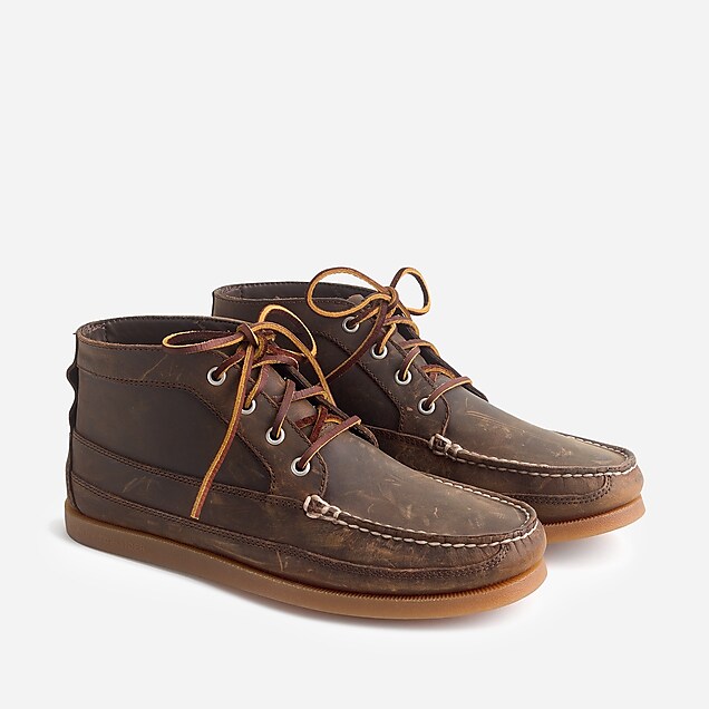 j.crew: sperry® for j.crew chukka boots, right side, view zoomed
