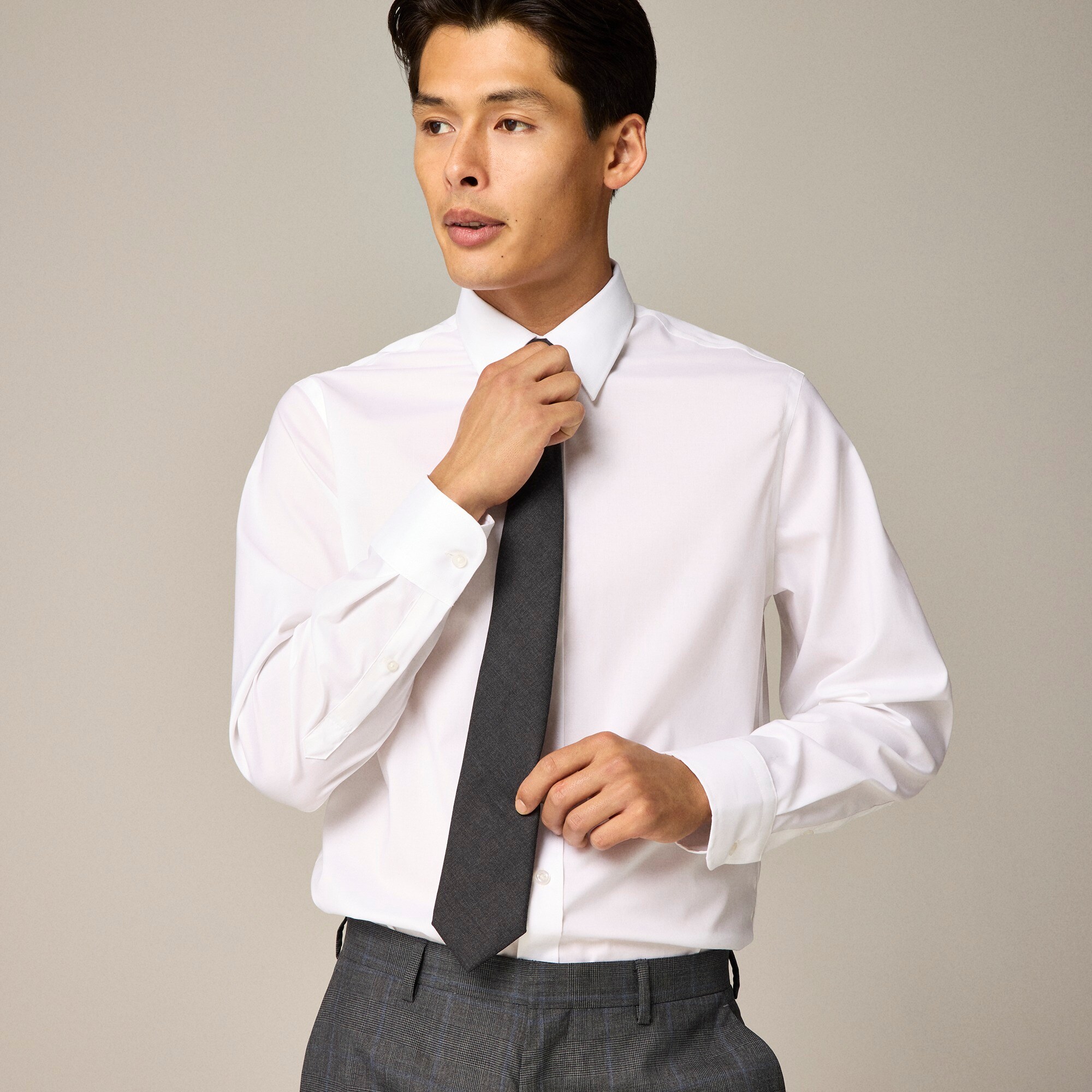 American wool tie in black