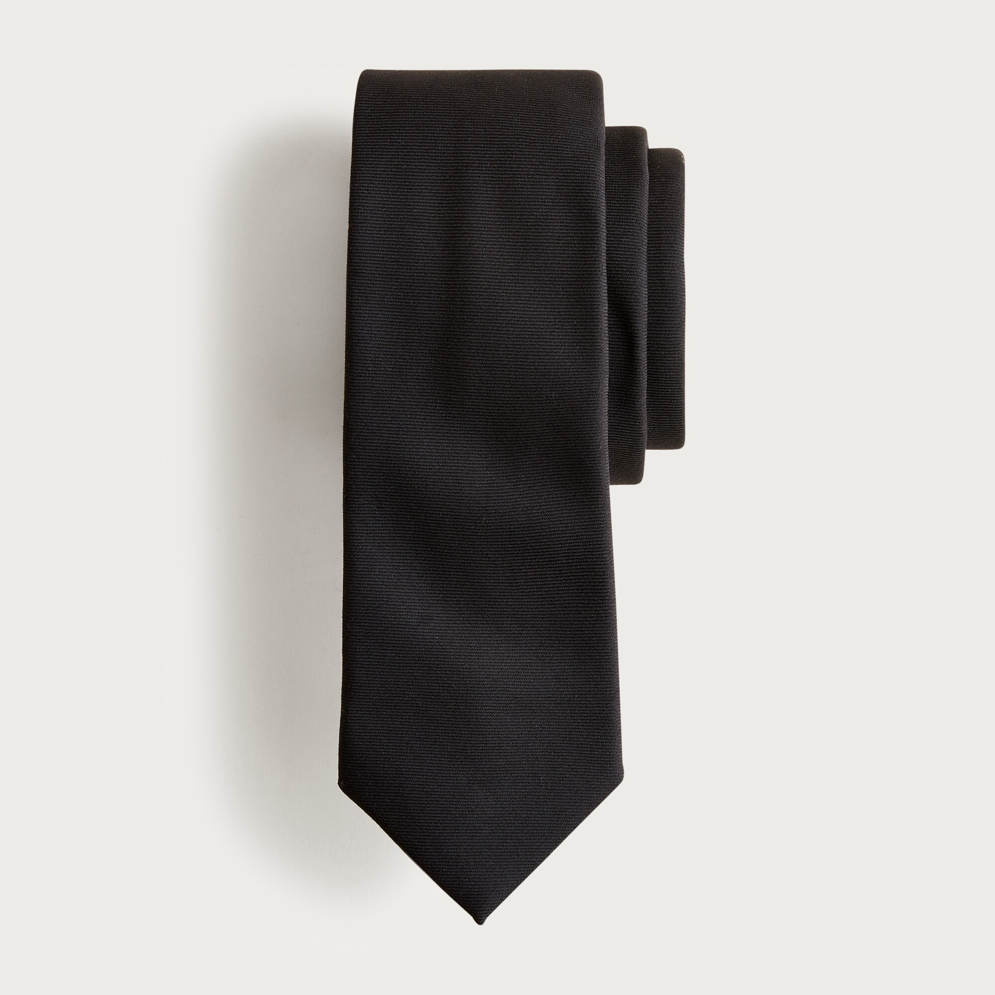 American wool tie in black