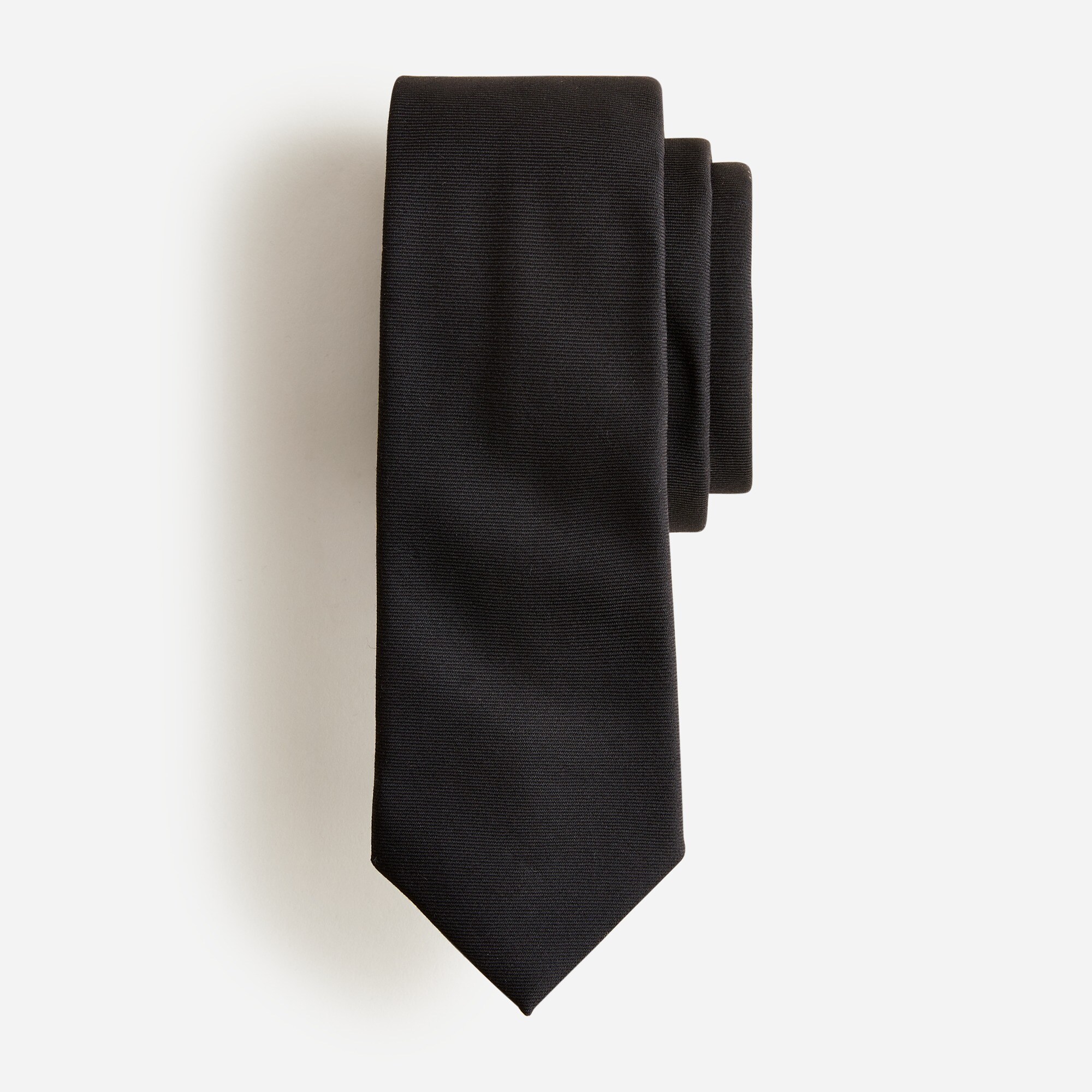 mens American wool tie in black