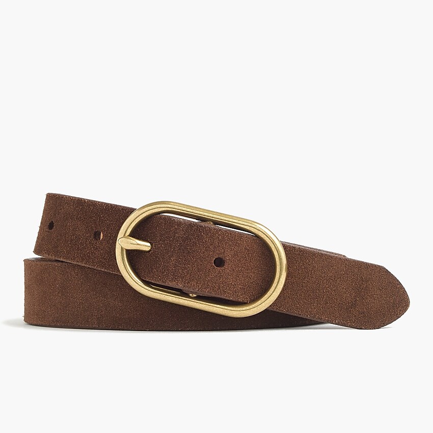 j.crew: suede belt for women, right side, view zoomed