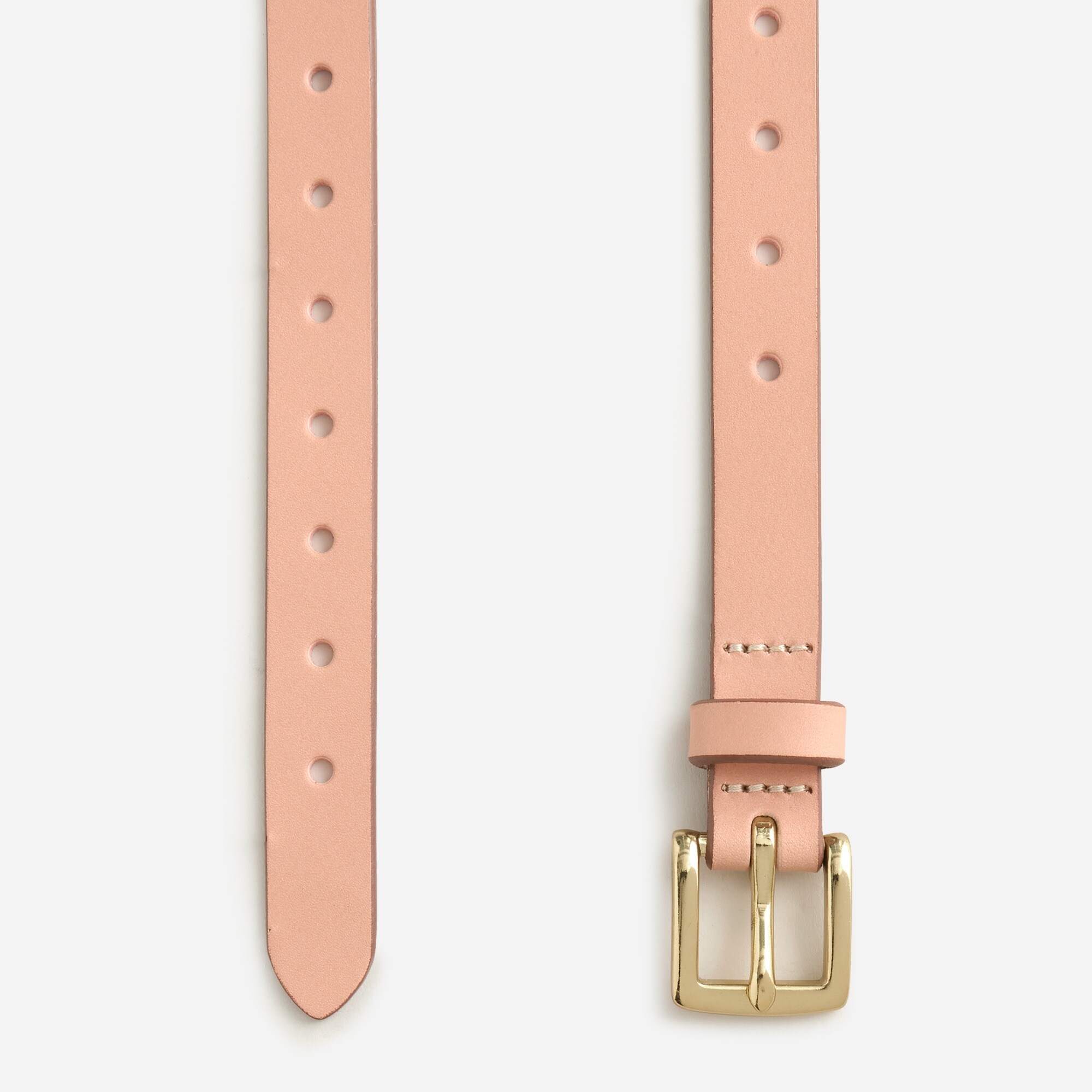 J.Crew: Perforated Italian Leather Belt For Women