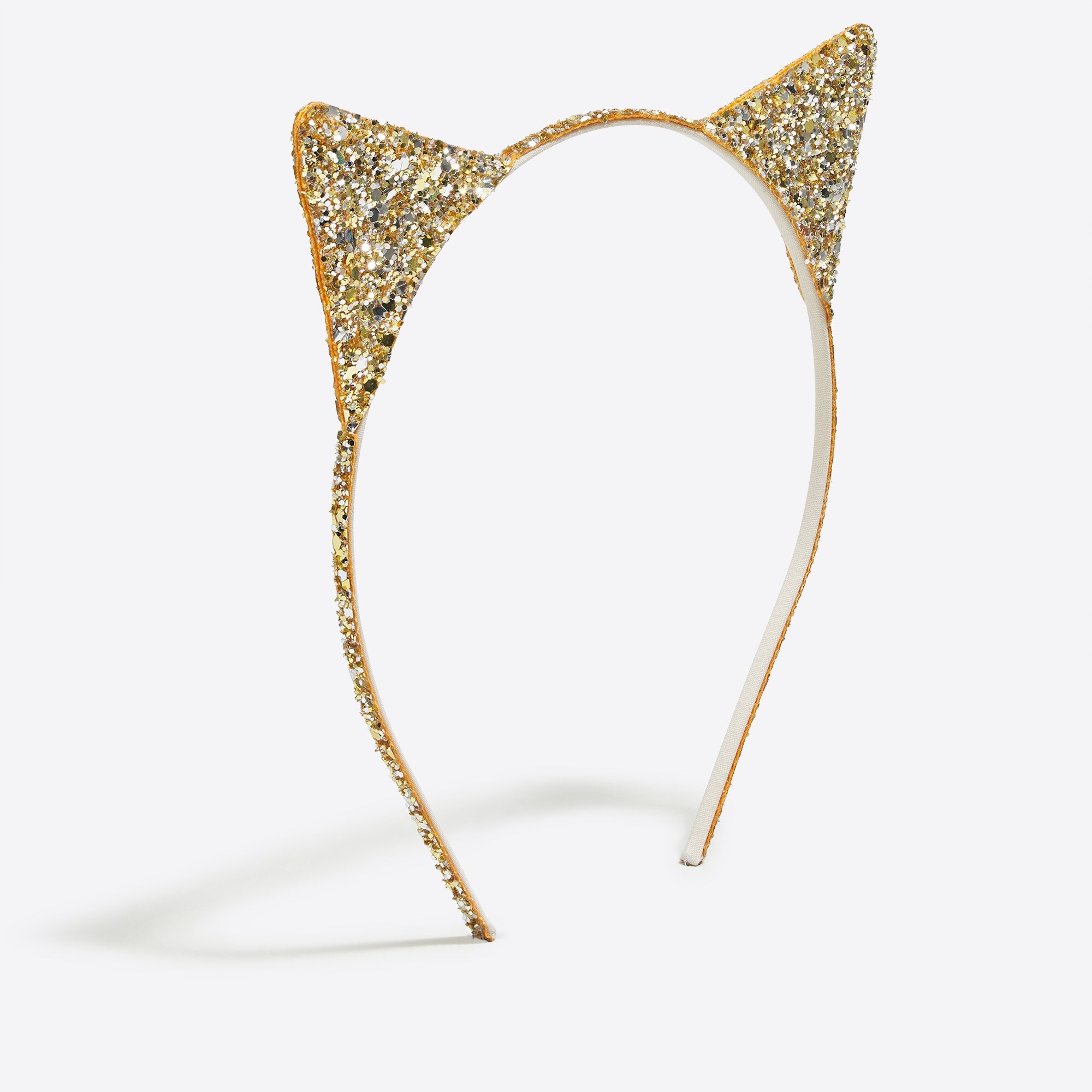 girls' glitter cat ears headband for girls