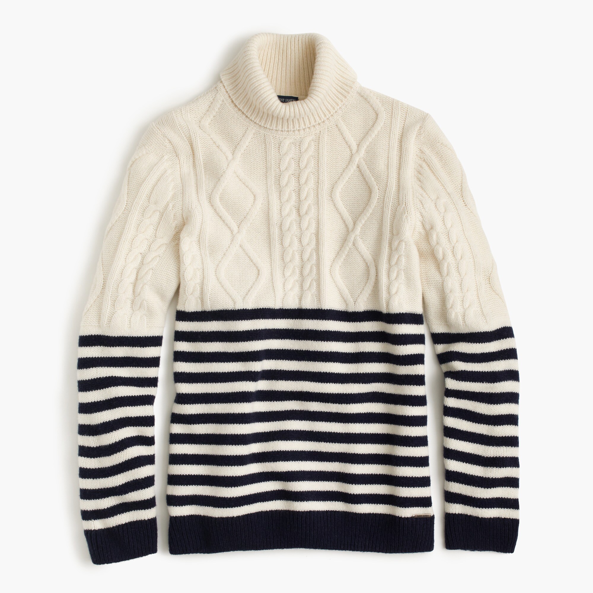 Saint James Amos Nautical Turtleneck Sweater Women's Sweaters J.Crew