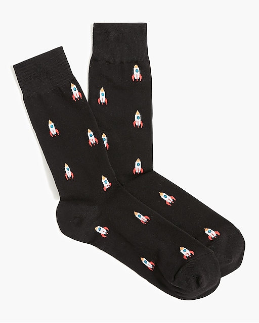  Rocket ship socks