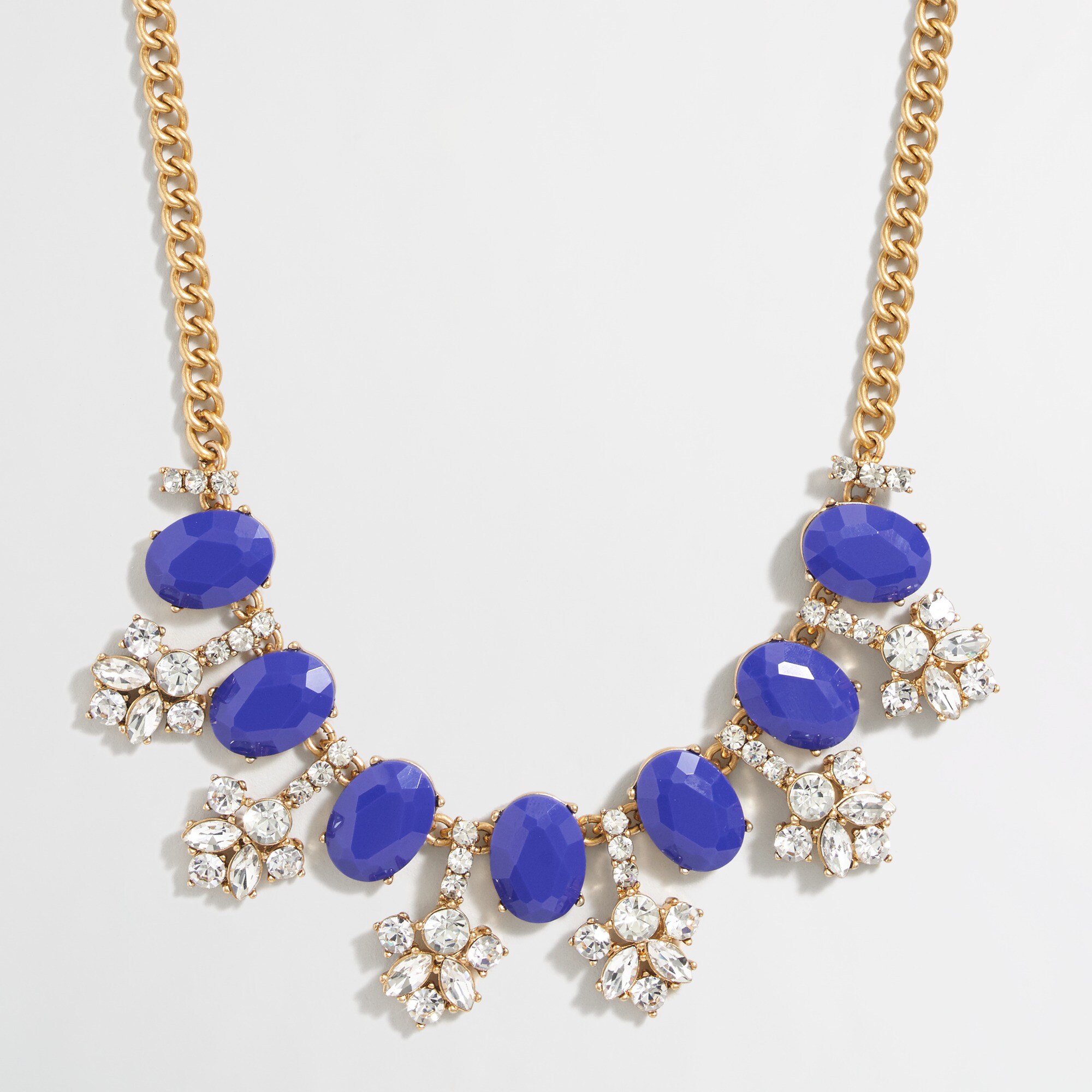 factory: stone accent necklace for women, right side, view zoomed