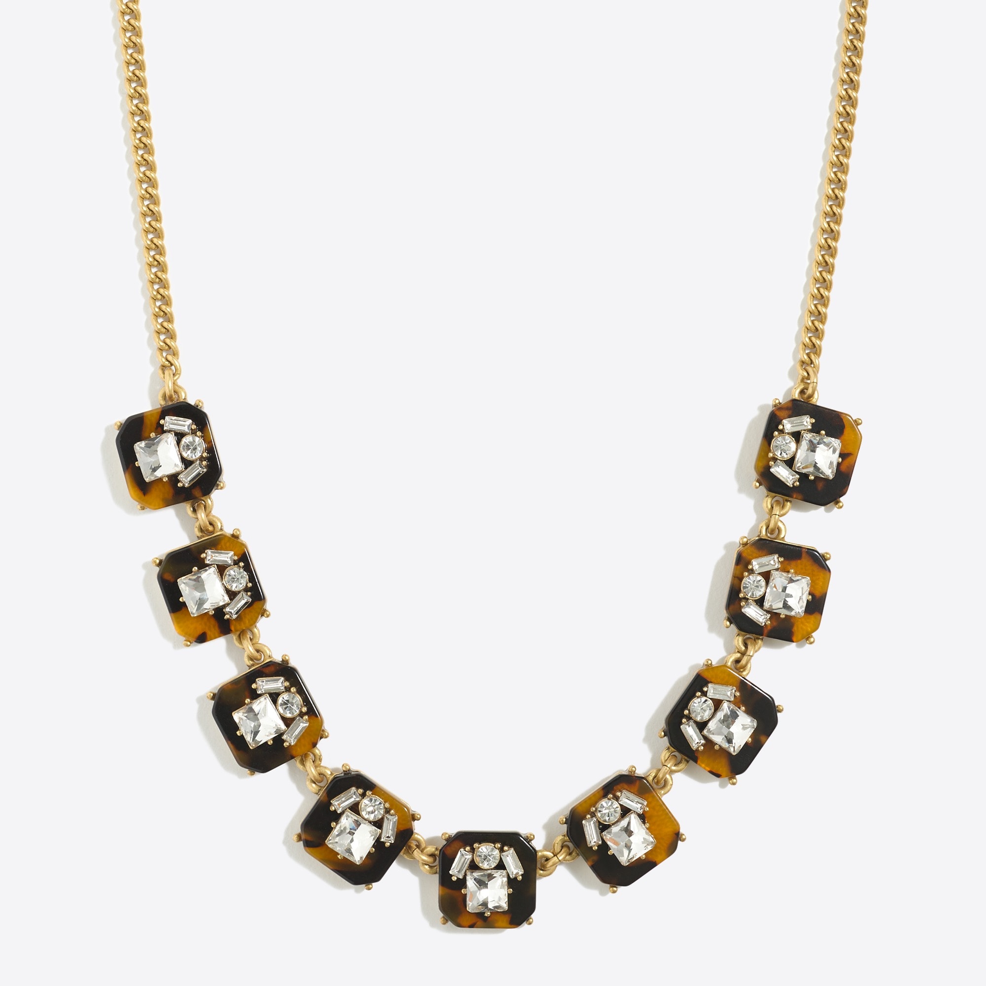 Tortoise crystal necklace