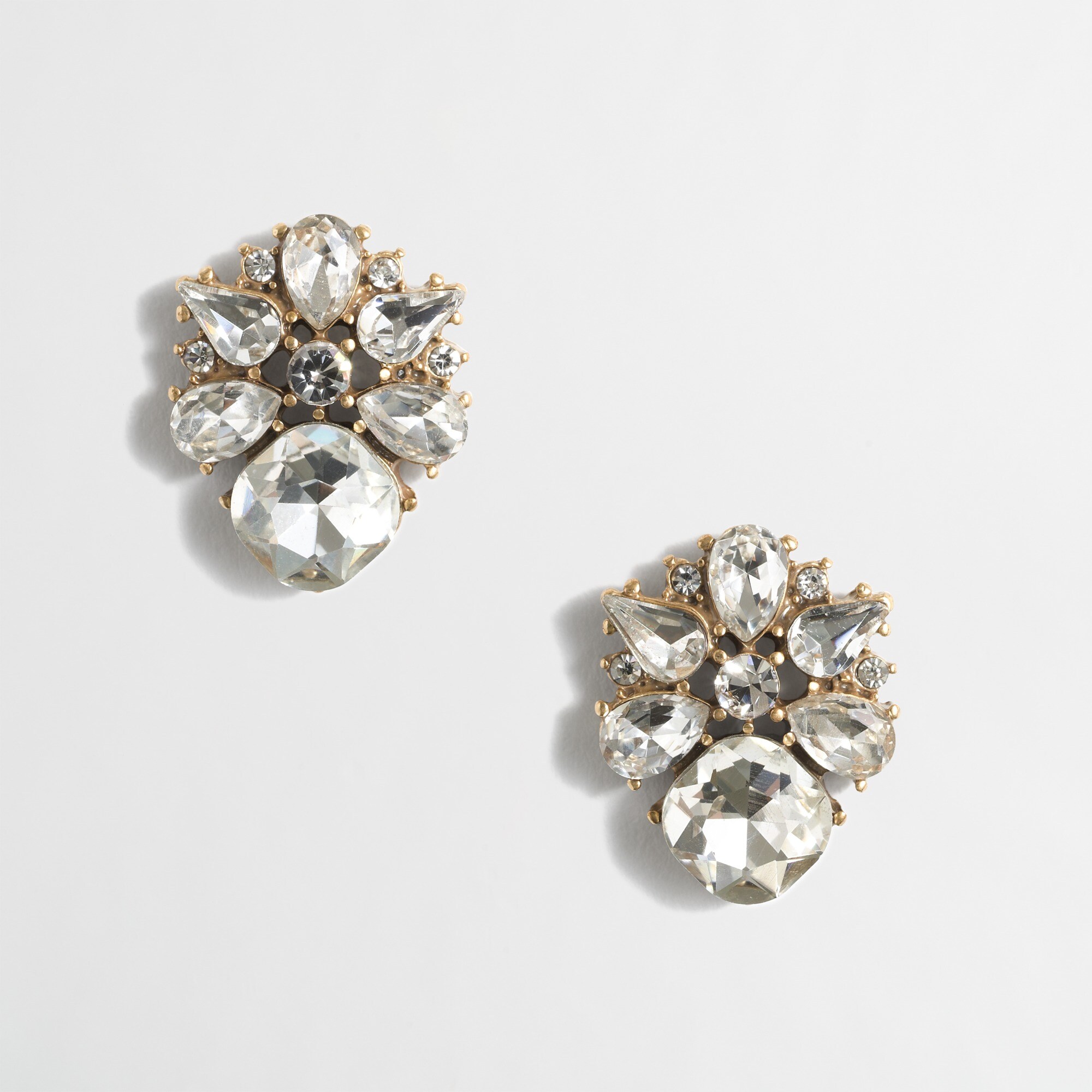 Flower cluster earrings