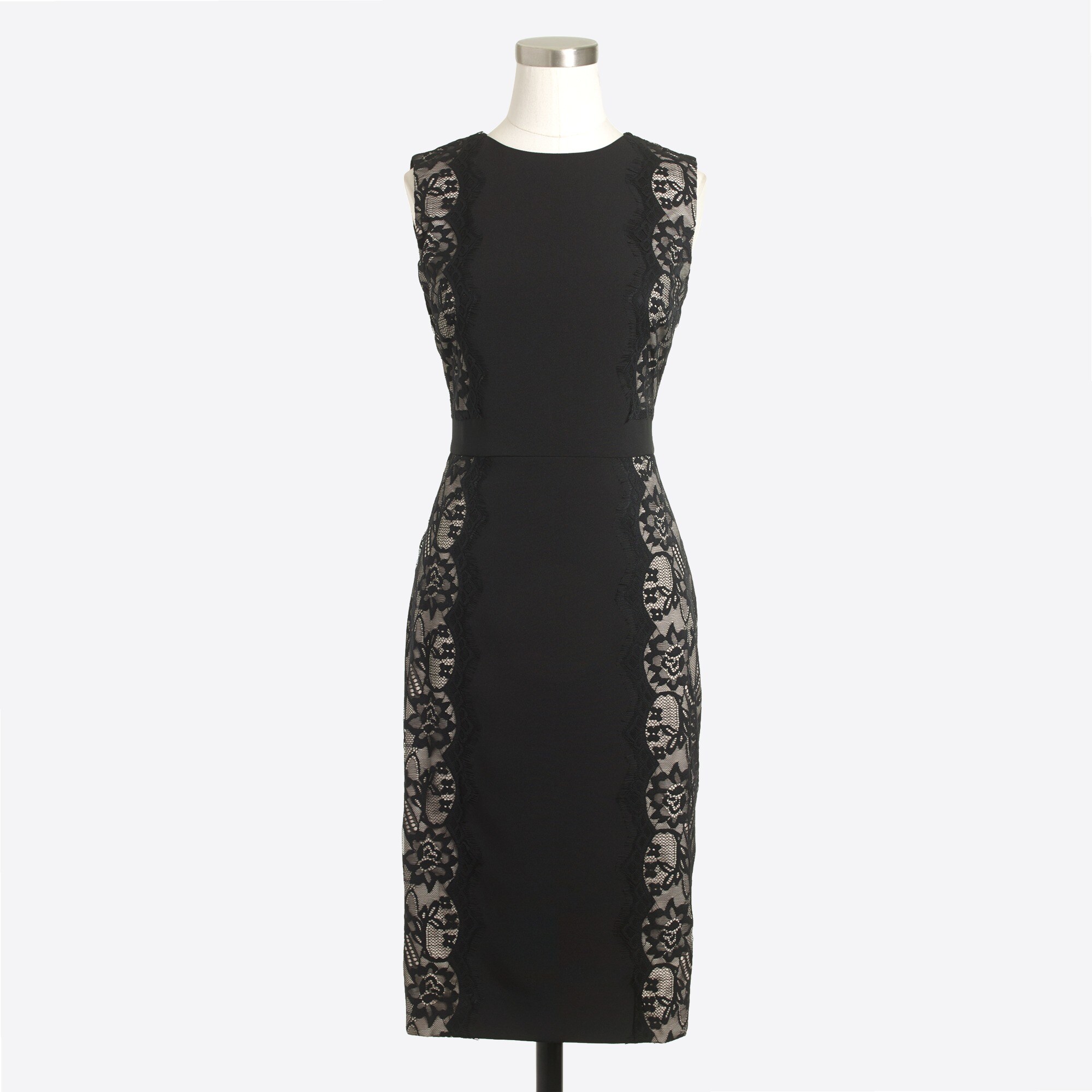 Lace-panel dress
