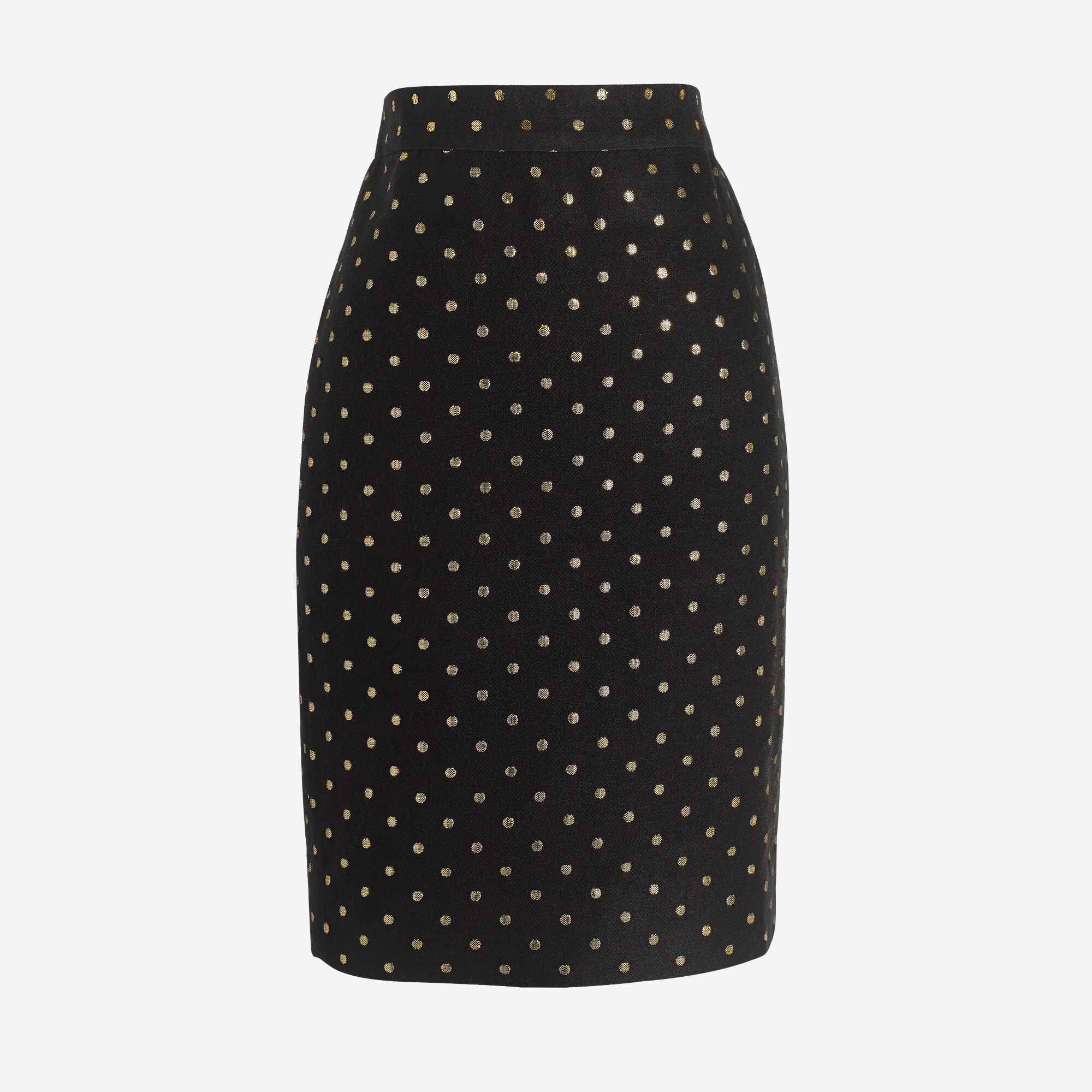 Lurex® dot jacquard pencil skirt