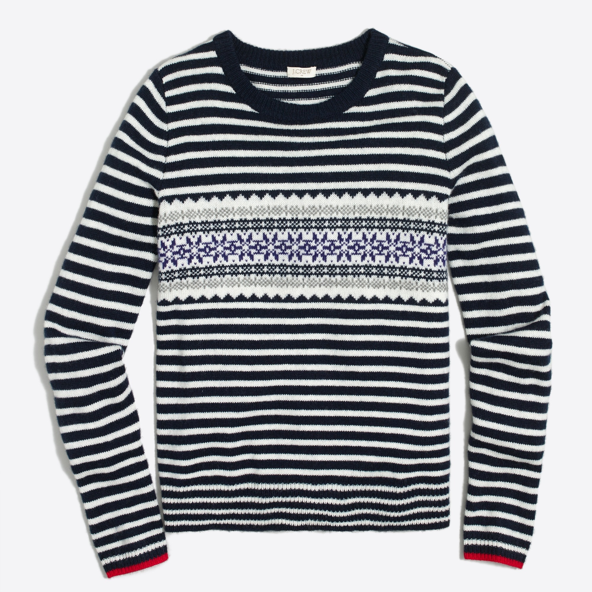 Striped Fair Isle sweater