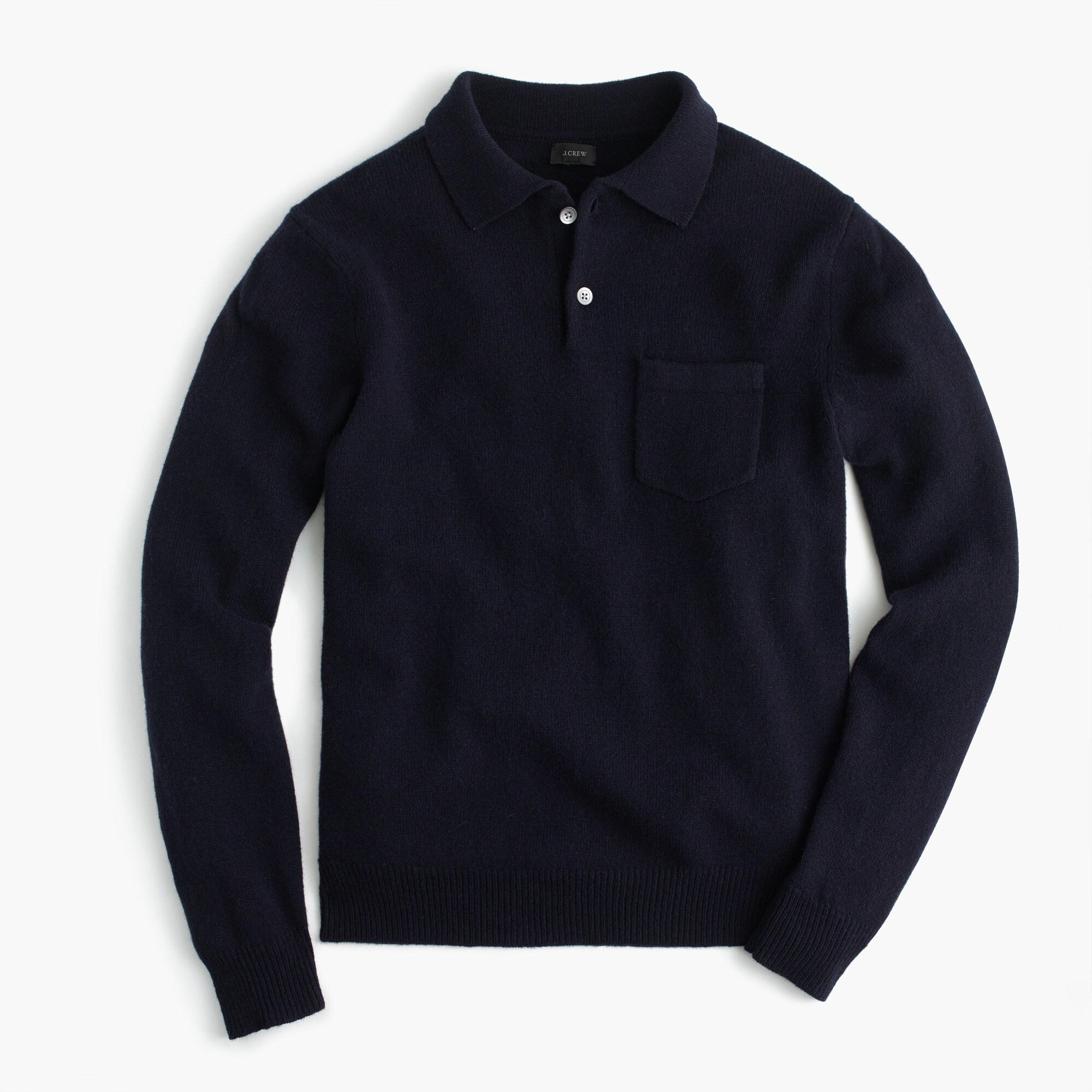 Lambswool LongSleeve Polo Sweater Men's Sweaters J.Crew