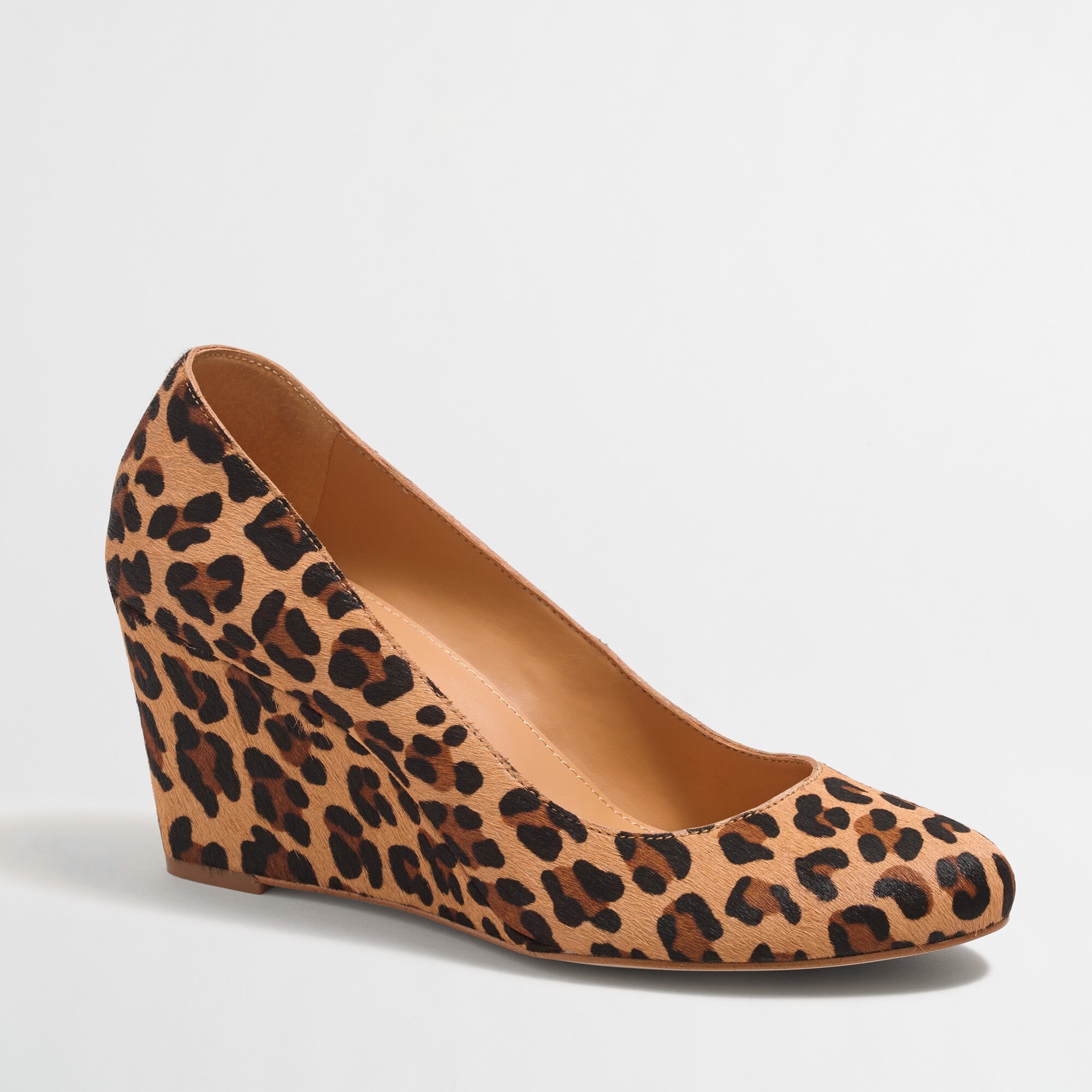 sylvia calf hair wedges for women
