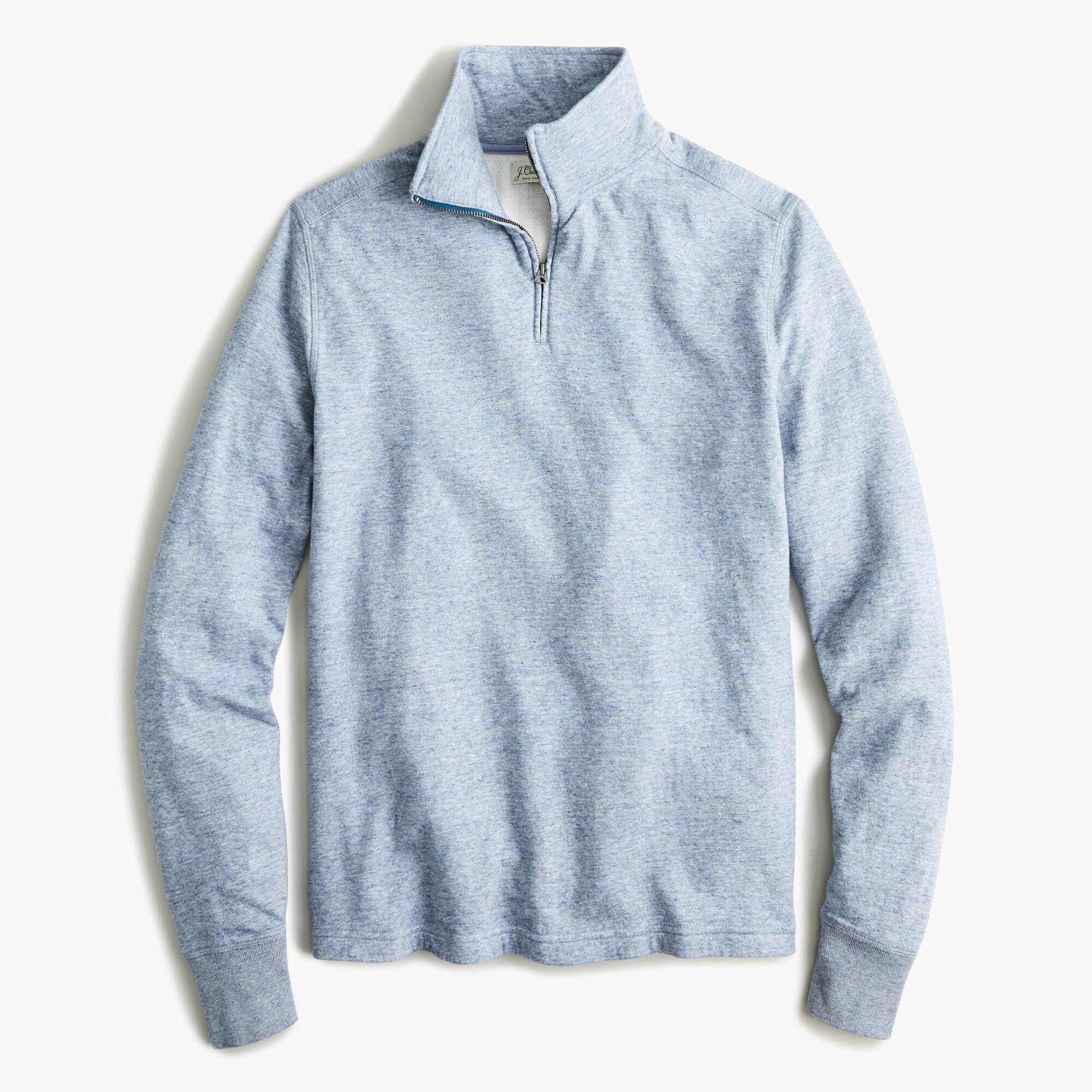 Double-knit half-zip pullover