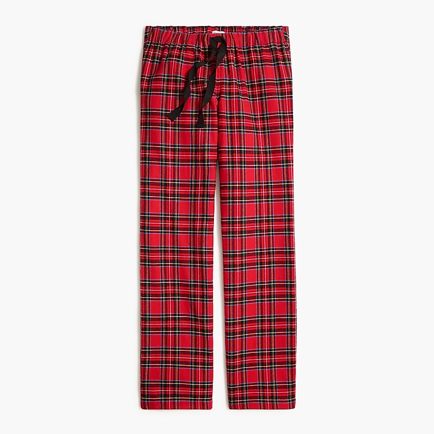 J Crew F8318 NWT Woman's XL Cotton Flannel Pajama Pant in Red Tartan ...