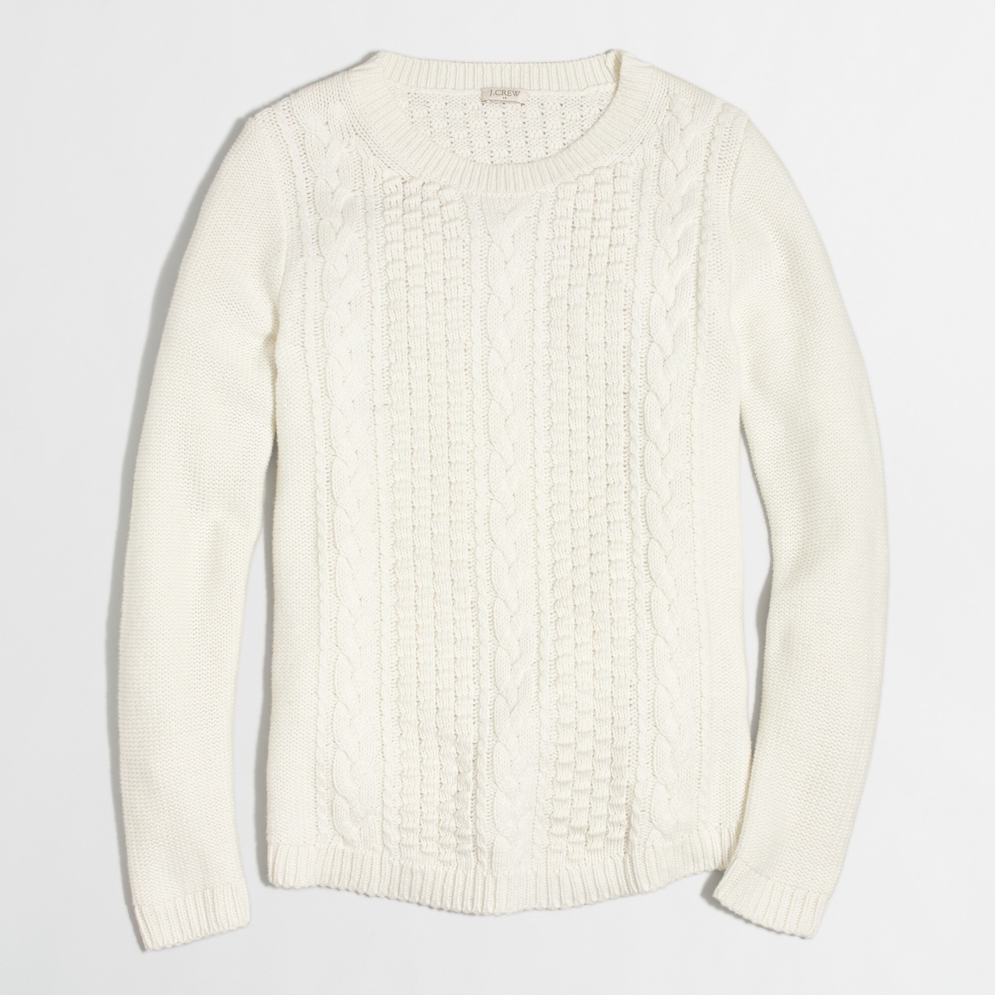 popcorn cable sweater for women