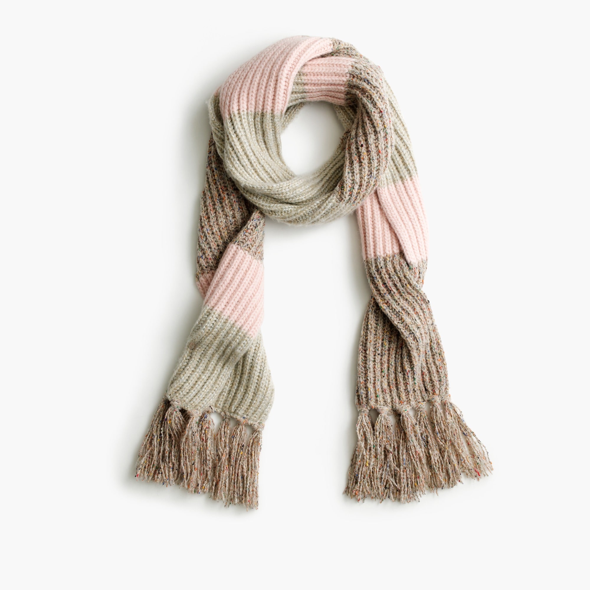 Italian WoolBlend Striped Scarf Women's Scarves J.Crew