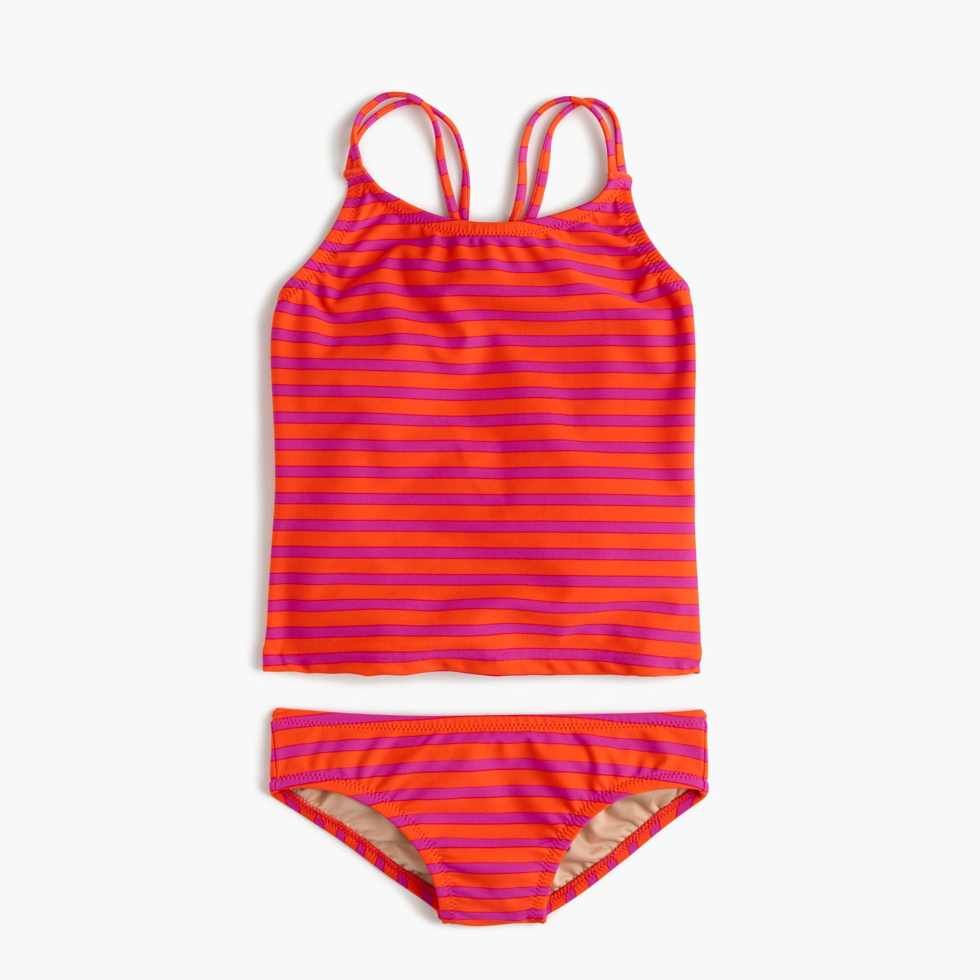 Girls' Tankini Set In Sailor Stripe Girls' Swimwear J.Crew