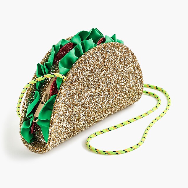girls' glitter taco bag : girls' bags
