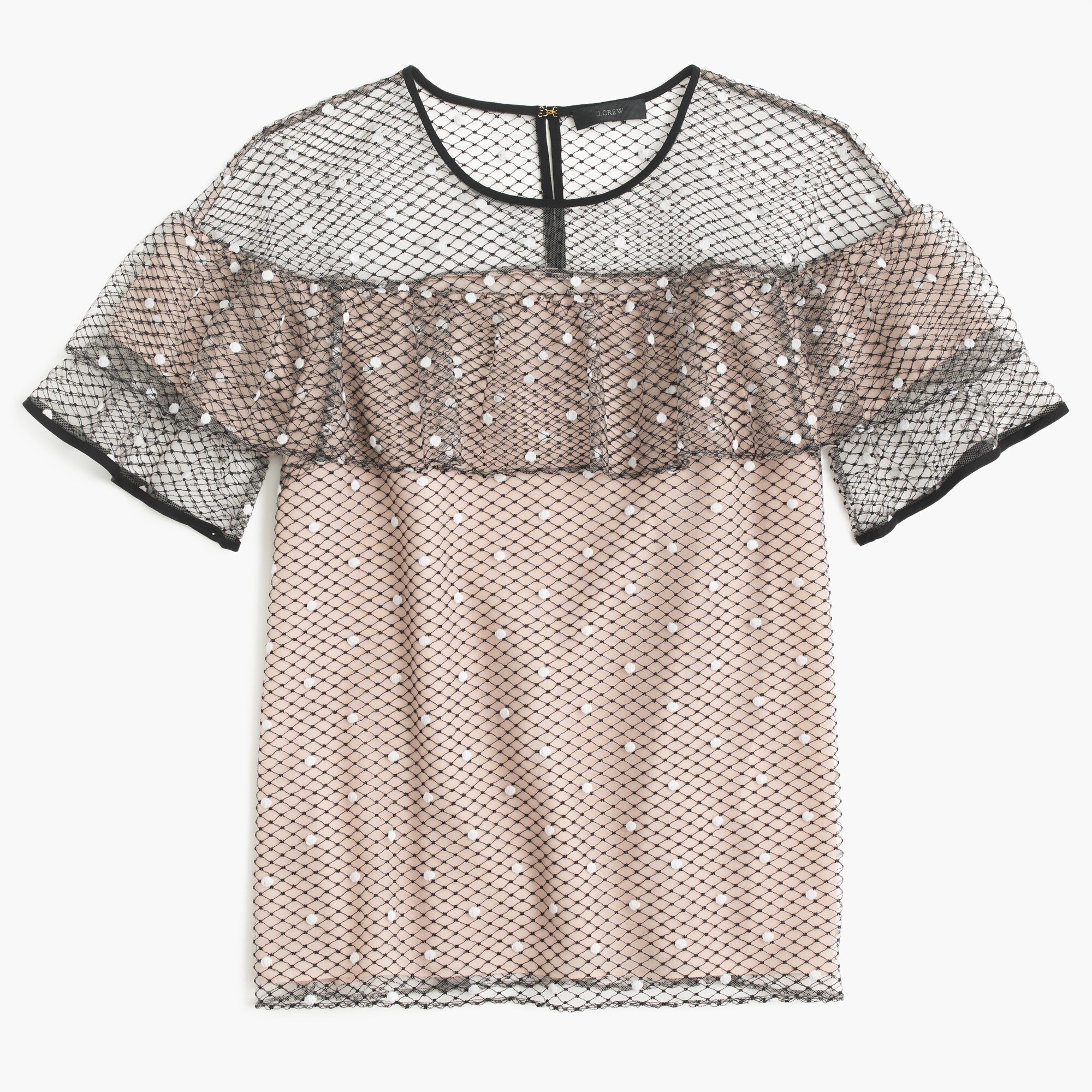 Collection Edie top in Swiss tulle