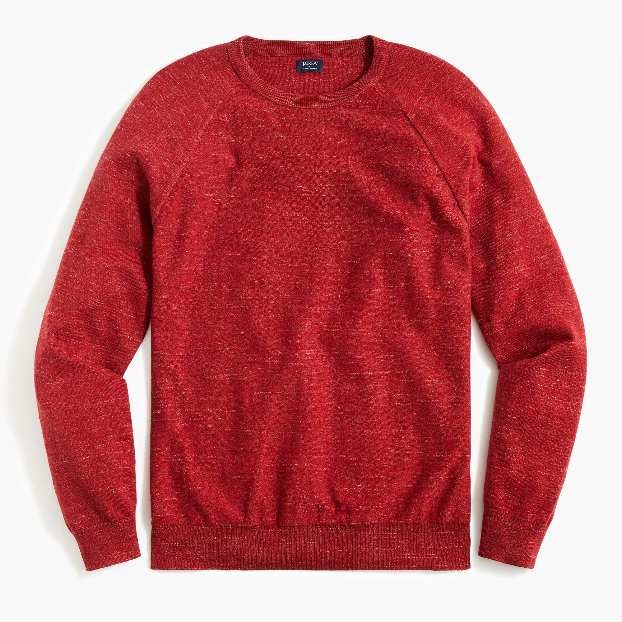 Raglan budded crewneck sweater