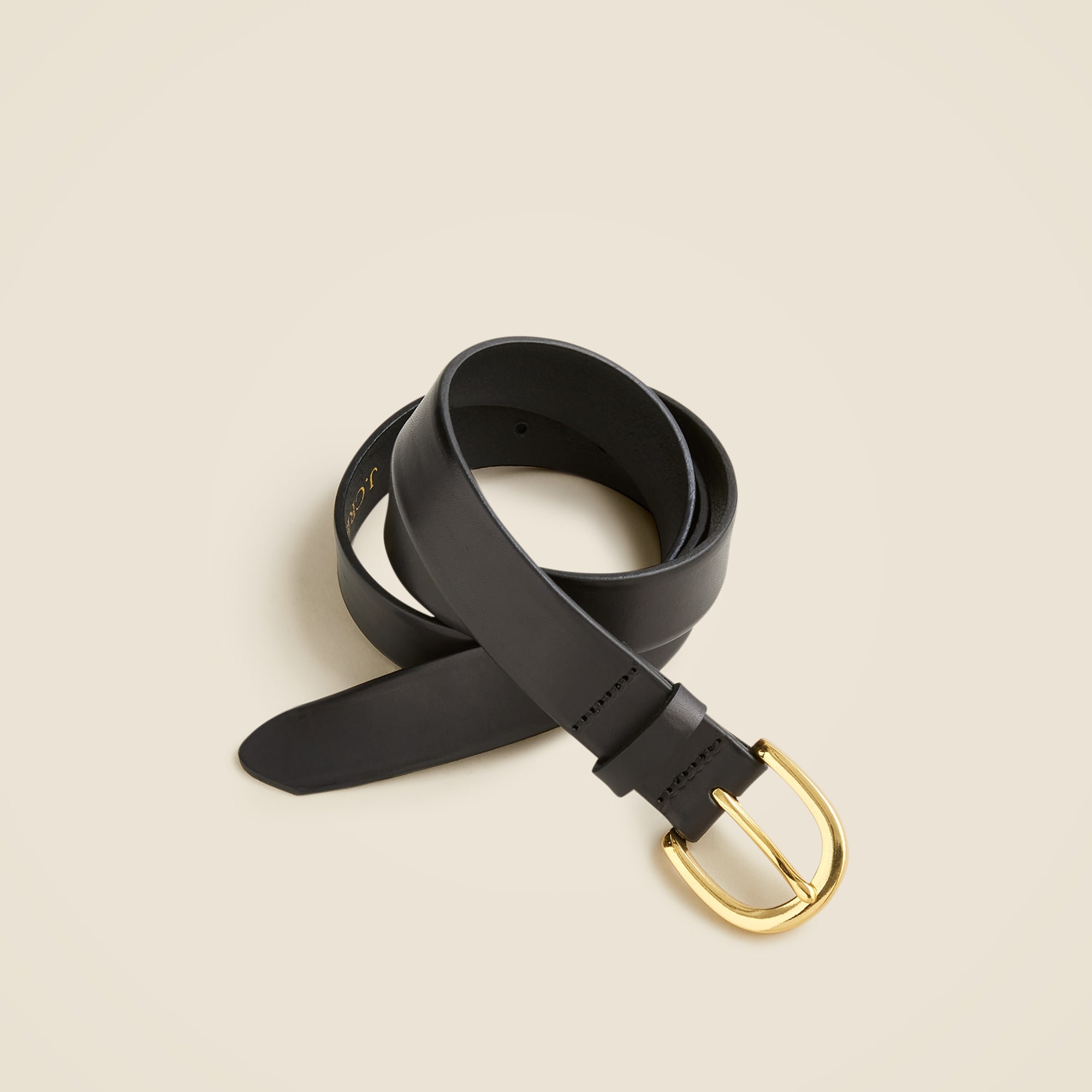 Patent leather belt