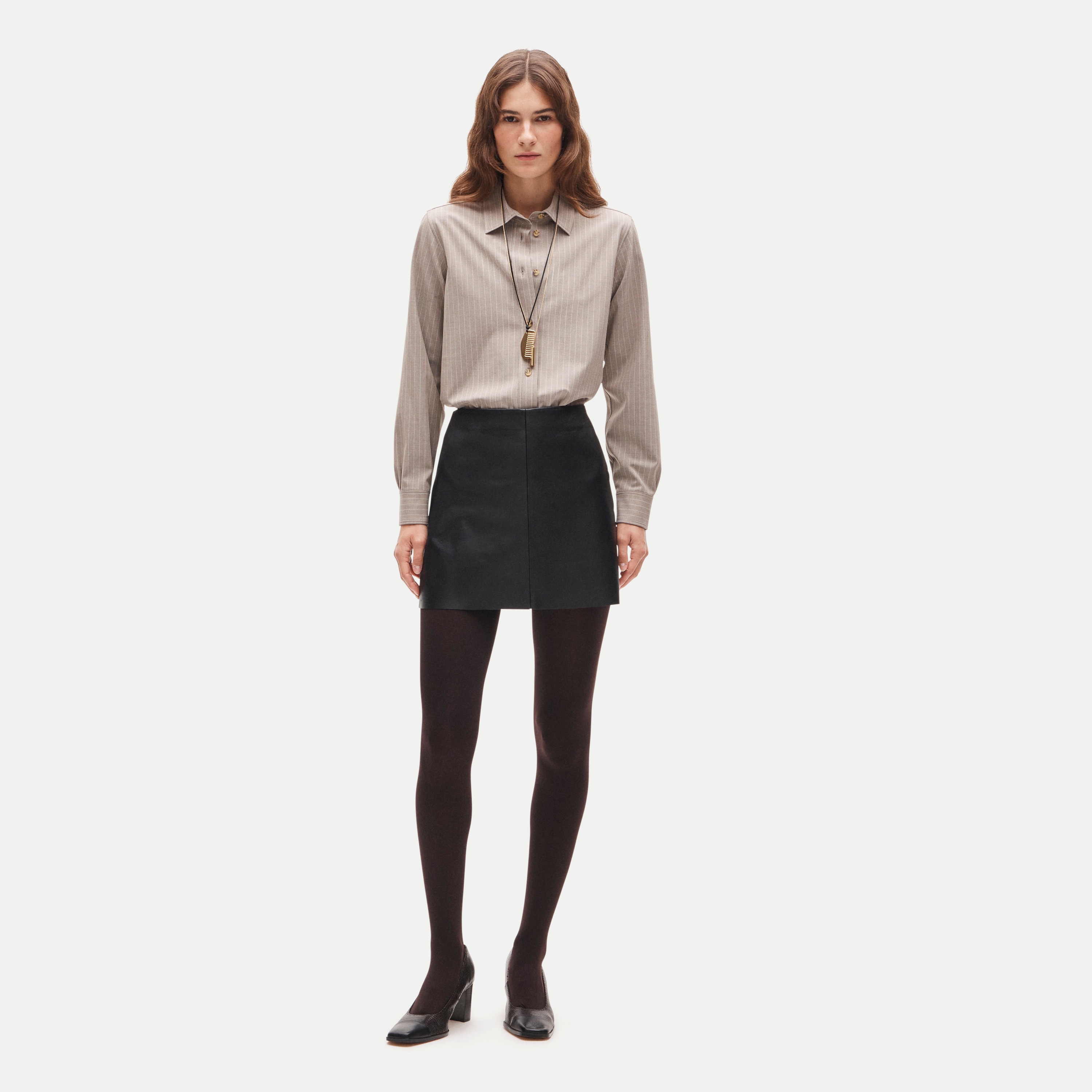 Control-top opaque tights - thumbnail 4