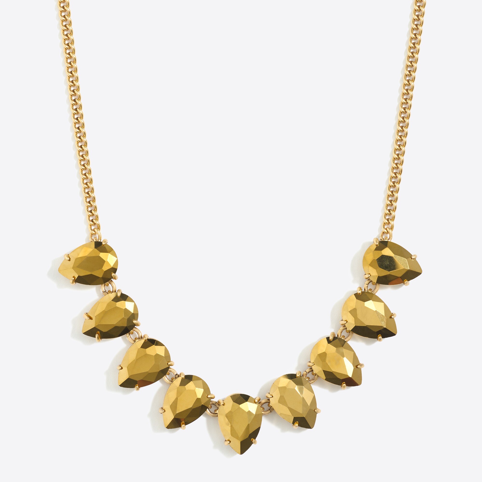 Teardrop gemstone necklace