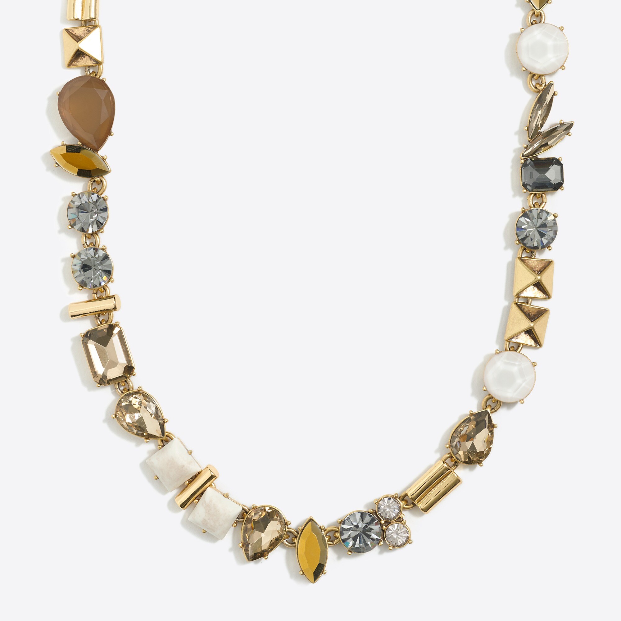 Stone parade necklace