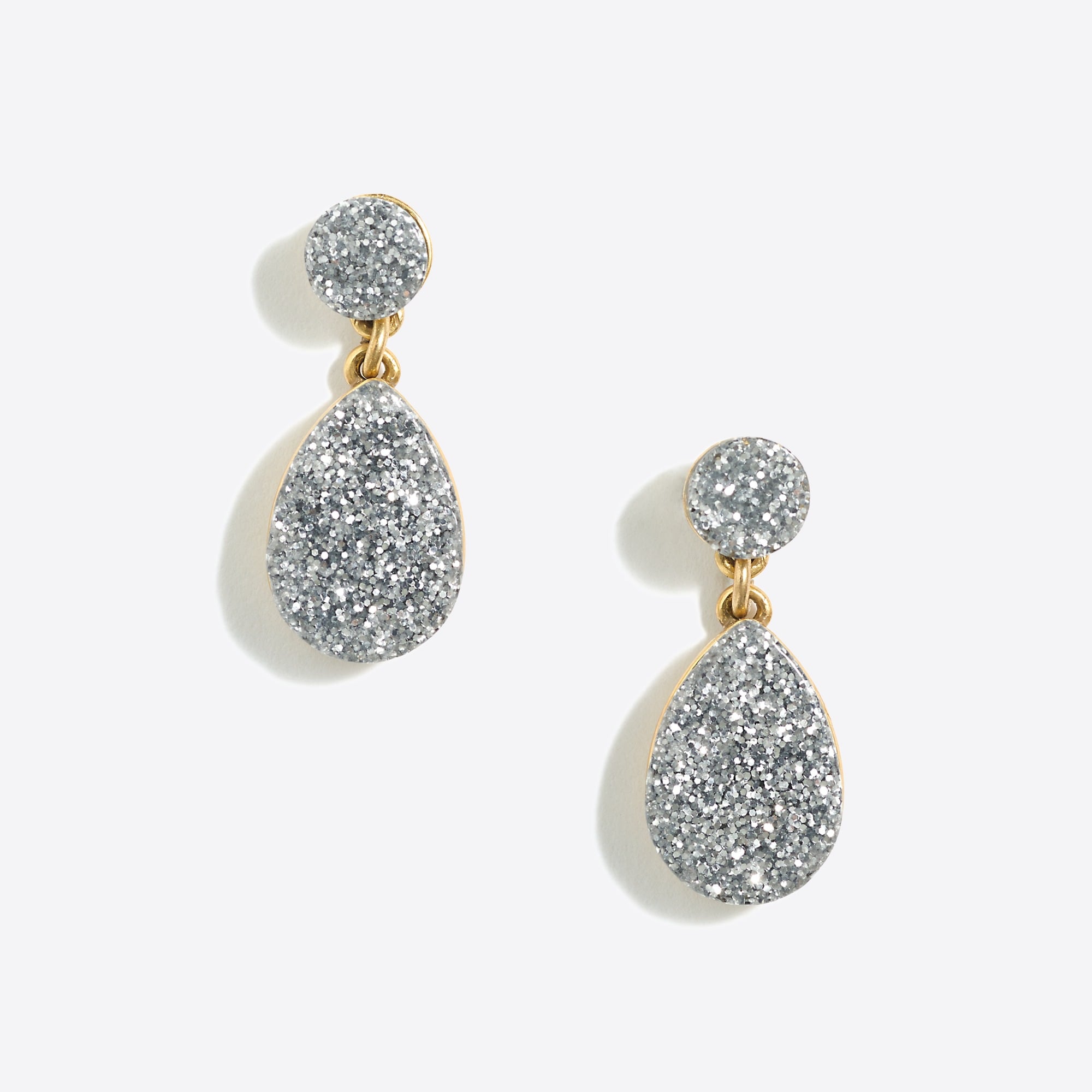 Glitter dangle earrings