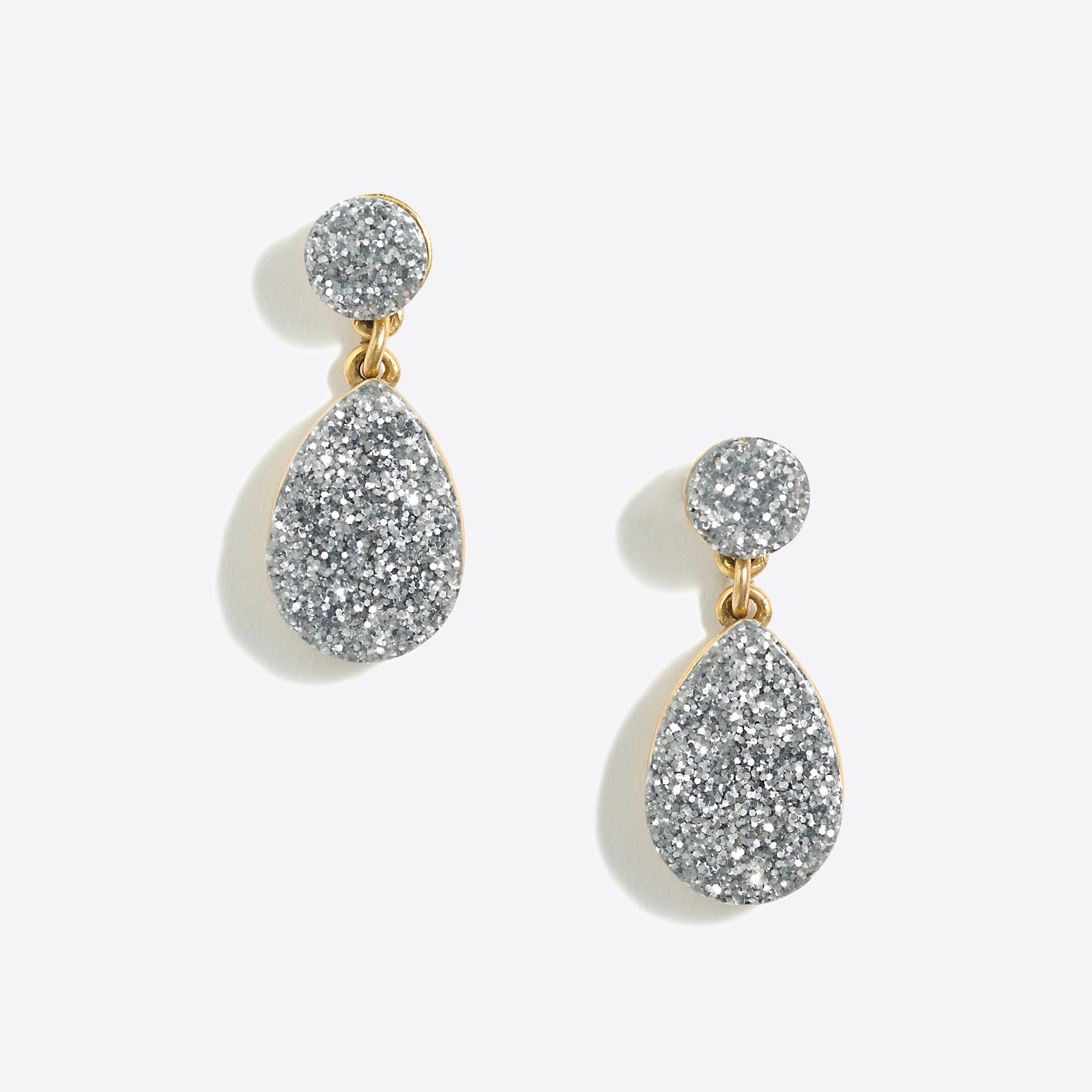 Glitter dangle earrings