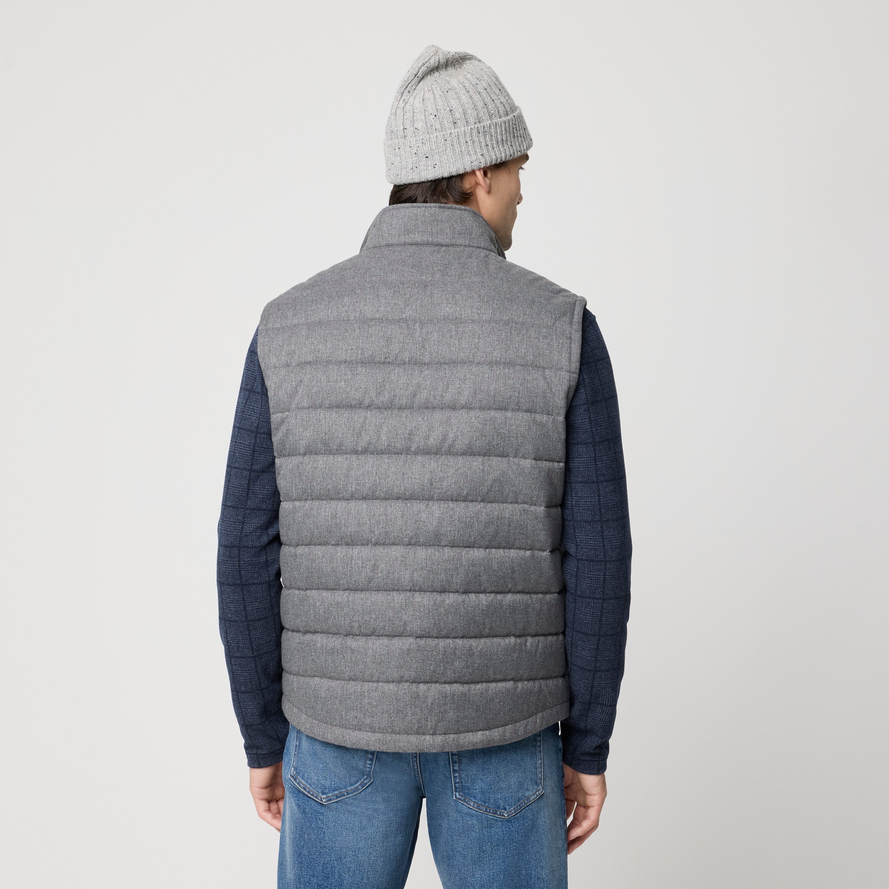 Quilted zip-up vest