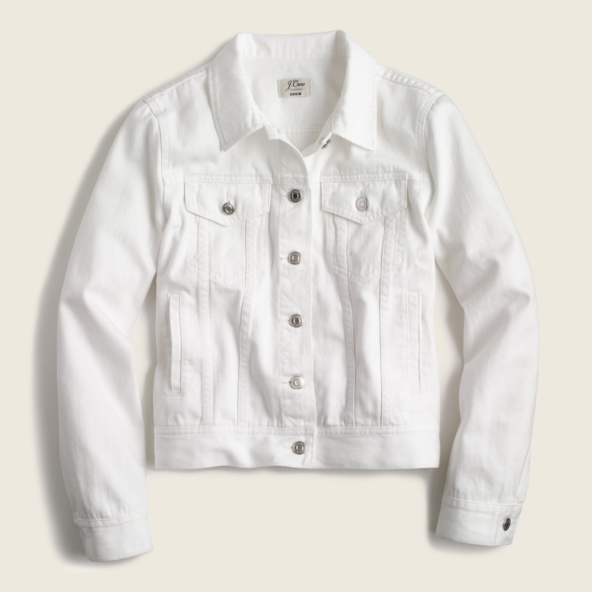 Denim jacket in white