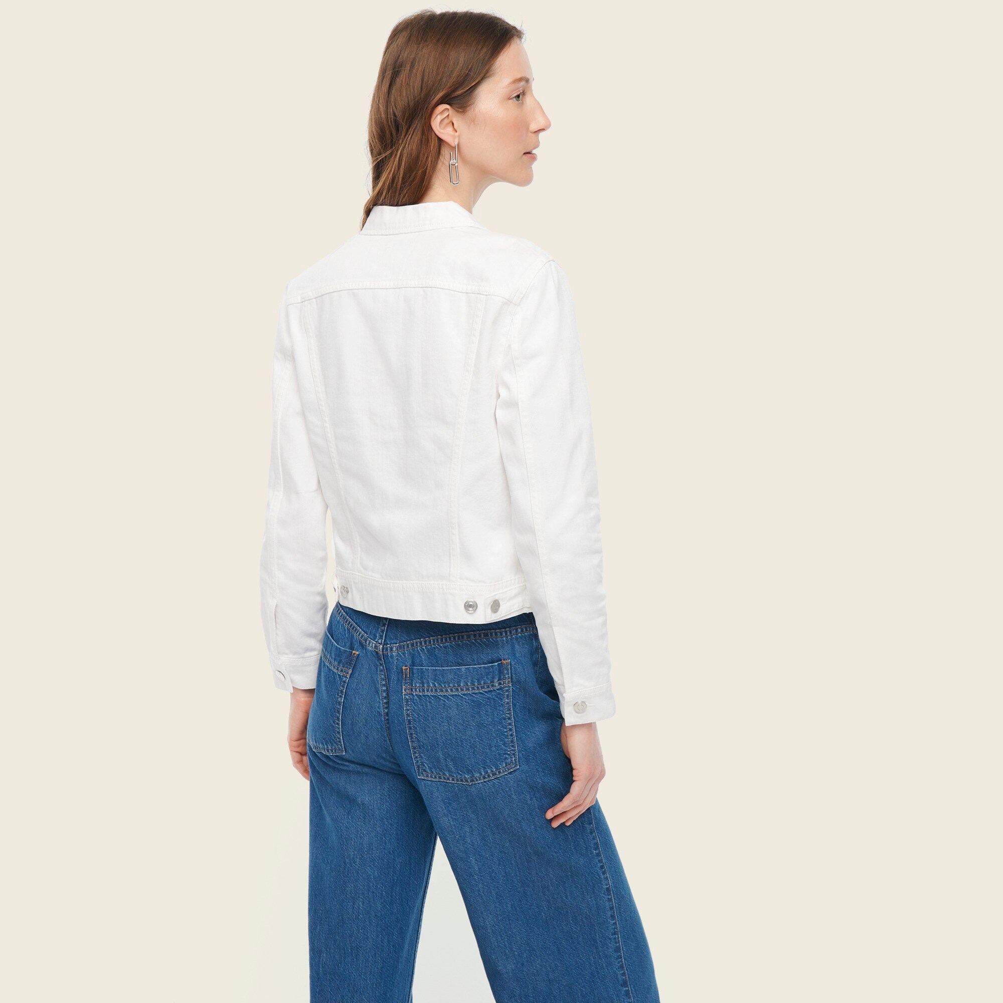 j crew white jean jacket