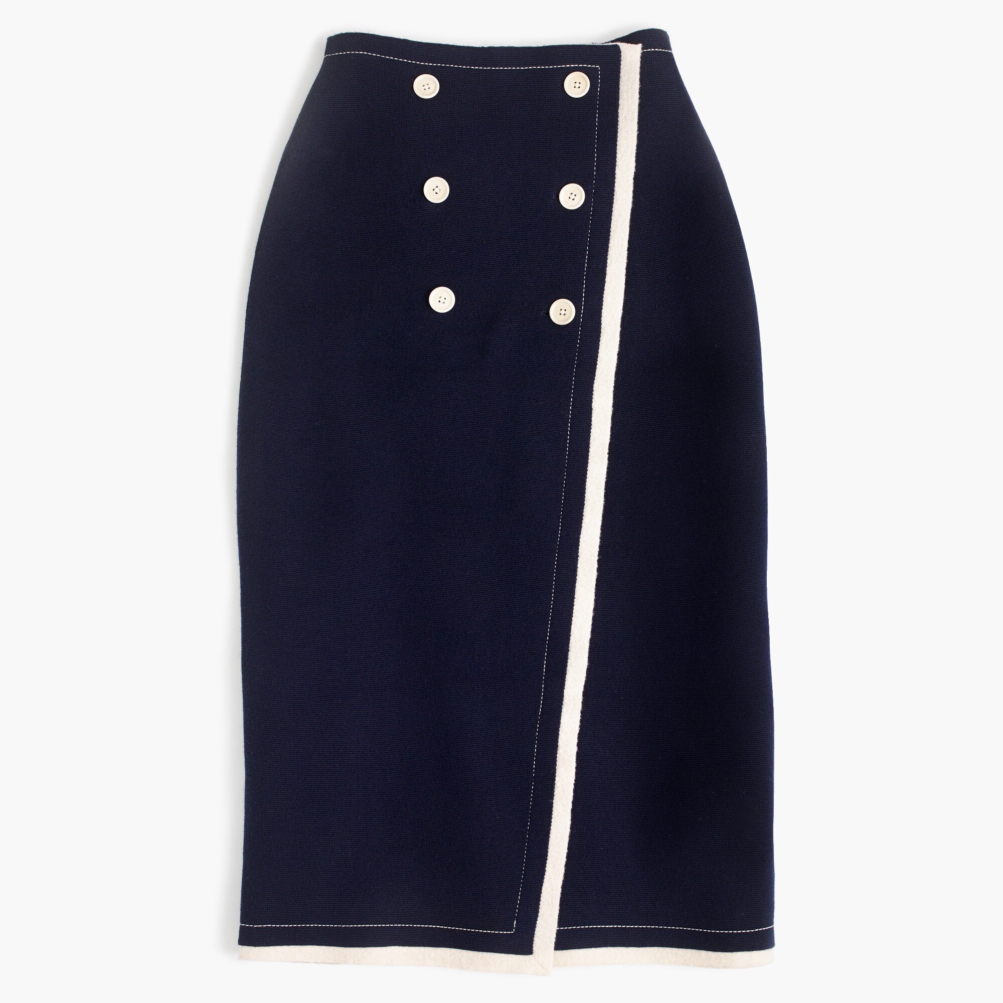 Collection nautical wrap sweater-skirt