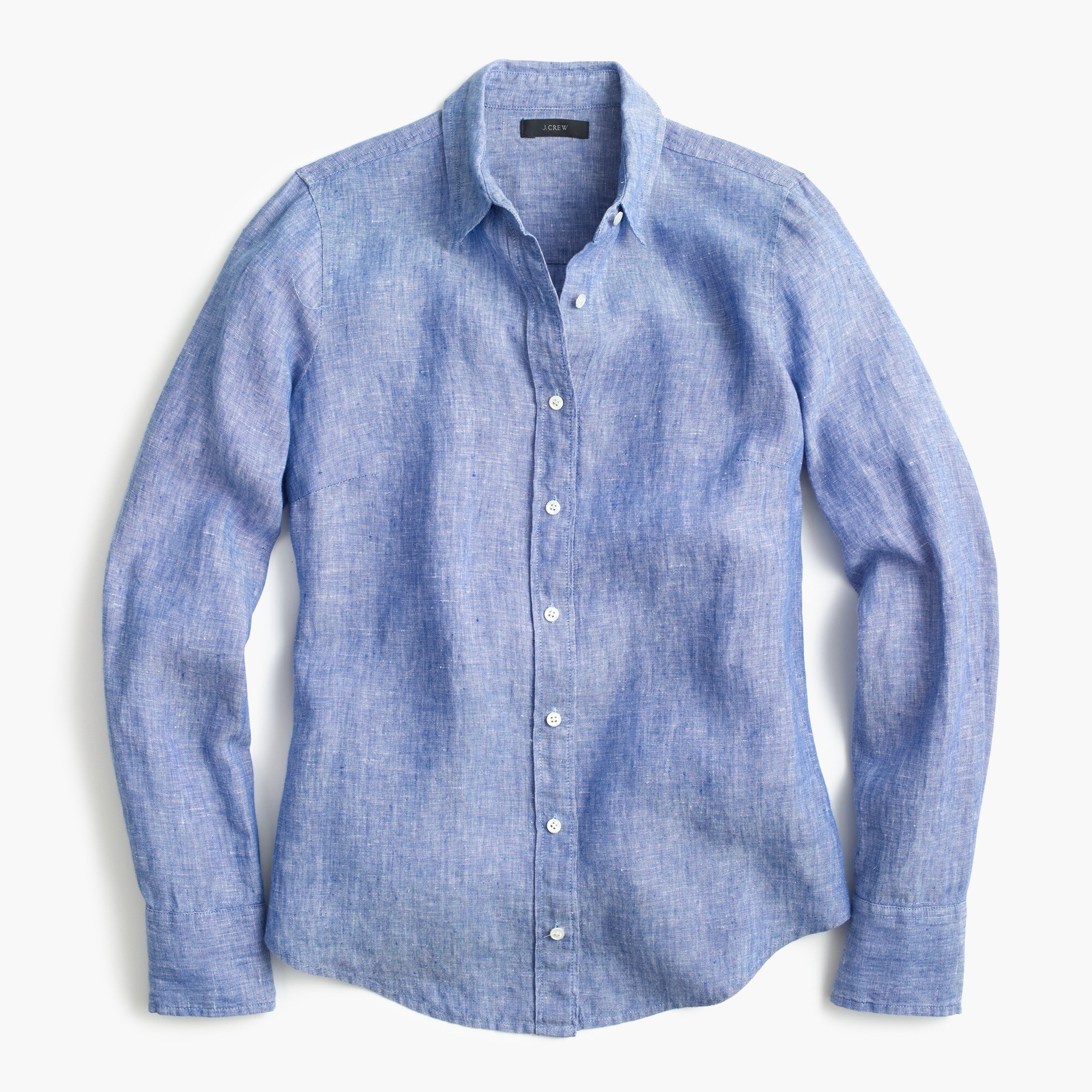 Slim Perfect Shirt In Cross-dyed Irish Linen For Women | J.Crew