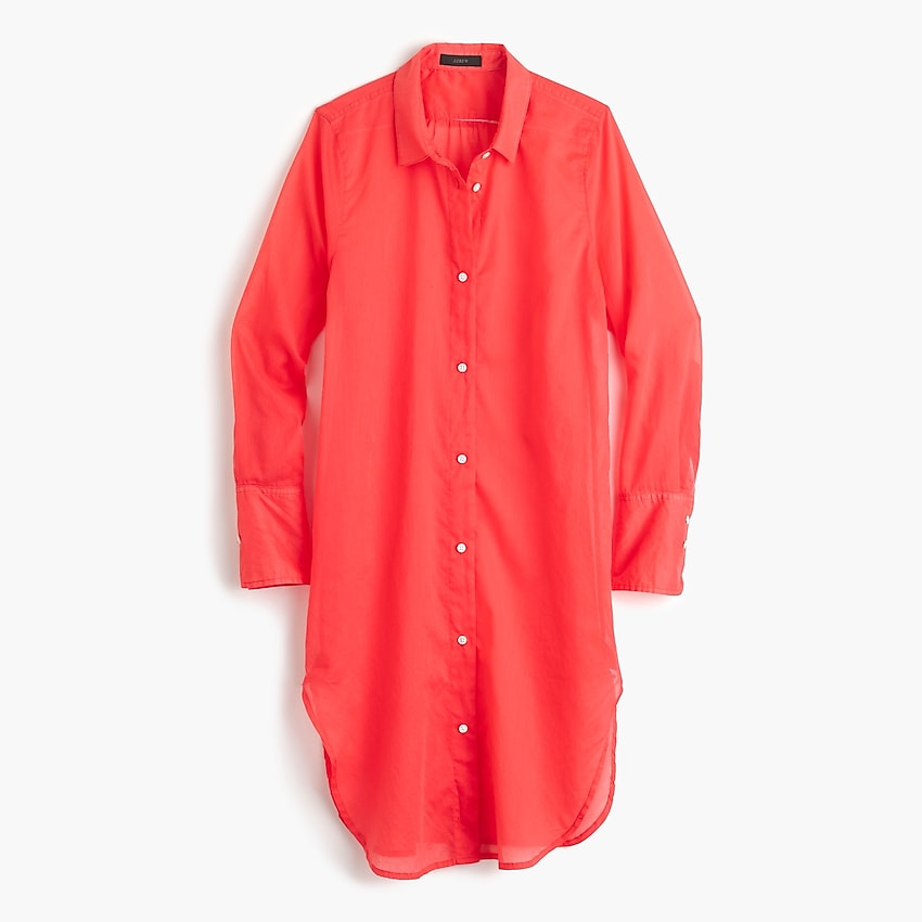 j.crew: voile tunic for women, right side, view zoomed