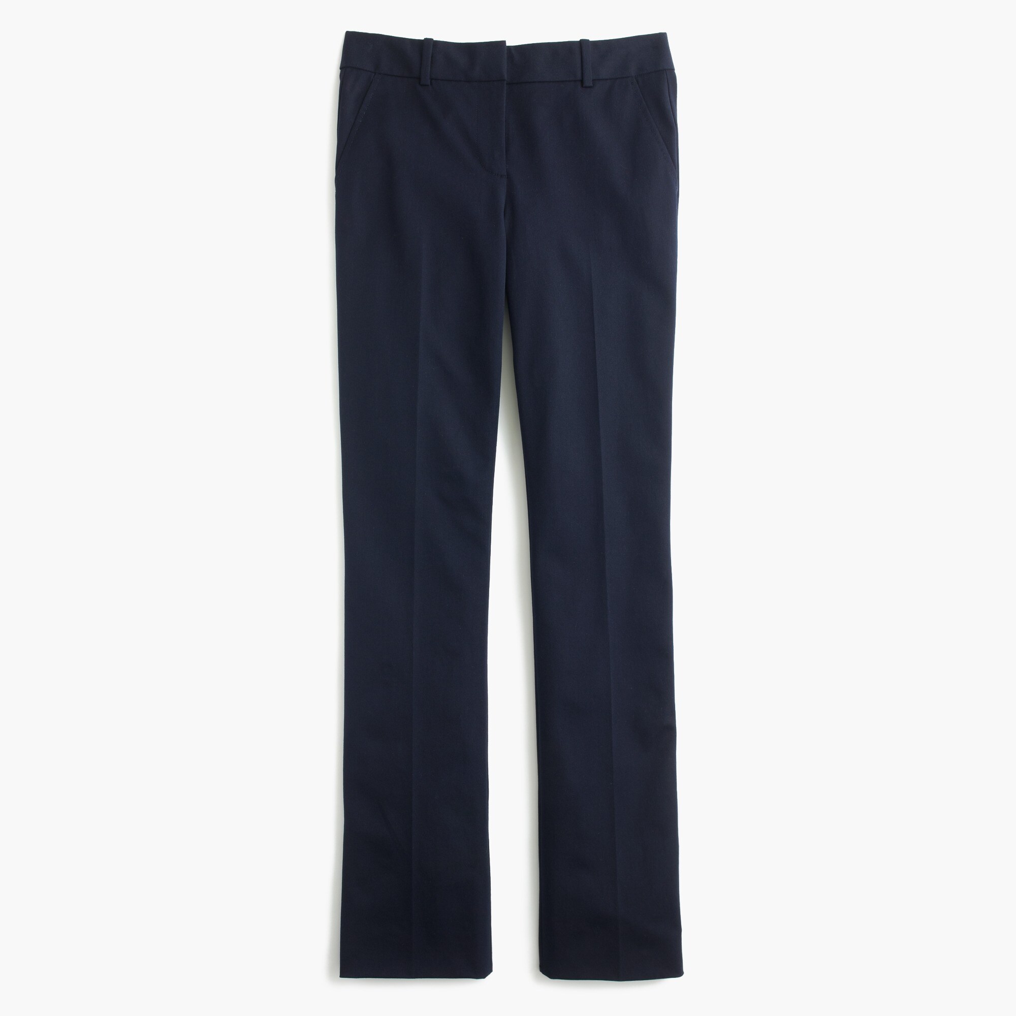j.crew: campbell trouser in two-way stretch cotton for women, right side, view zoomed