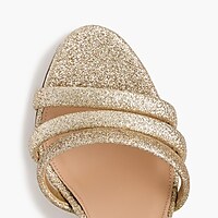 Glittery Ankle-Strap Sandals : Women's Sandals | J.Crew