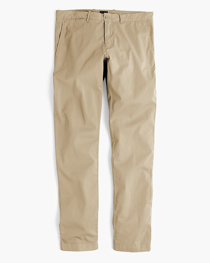 j.crew: 484 slim-fit lightweight garment-dyed stretch chino for men, right side, view zoomed