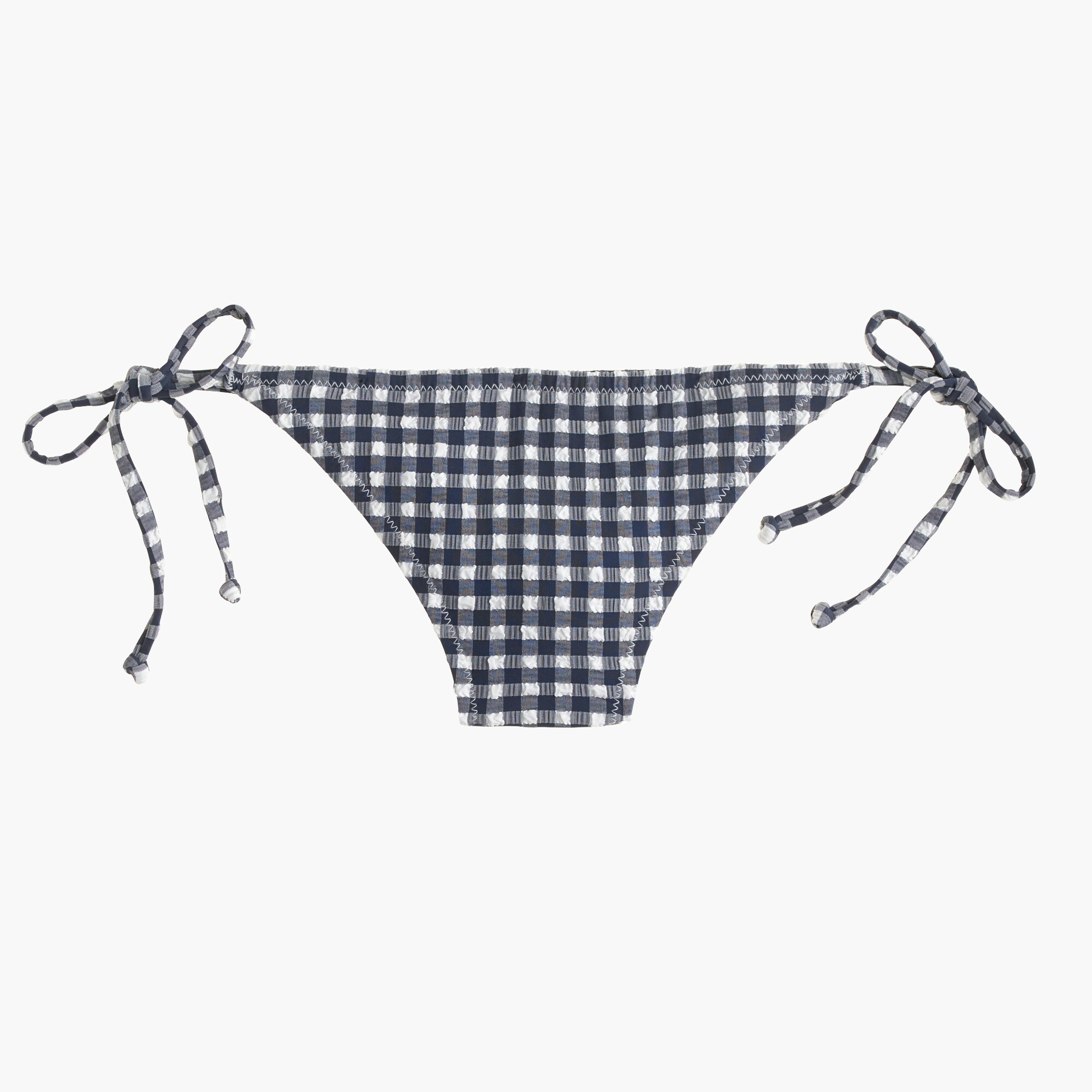 Gingham string bikini bottom