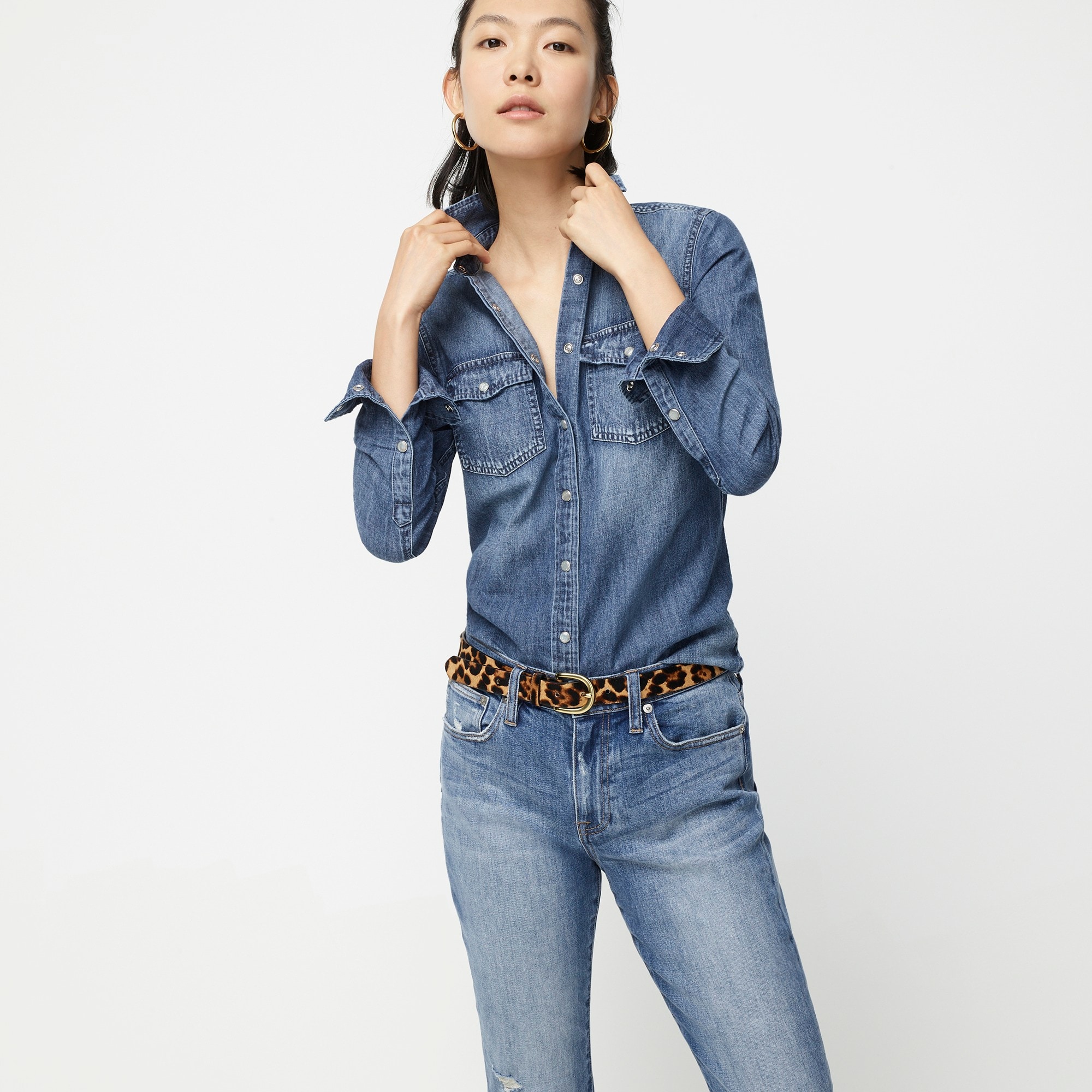 jeans shirt for girl online
