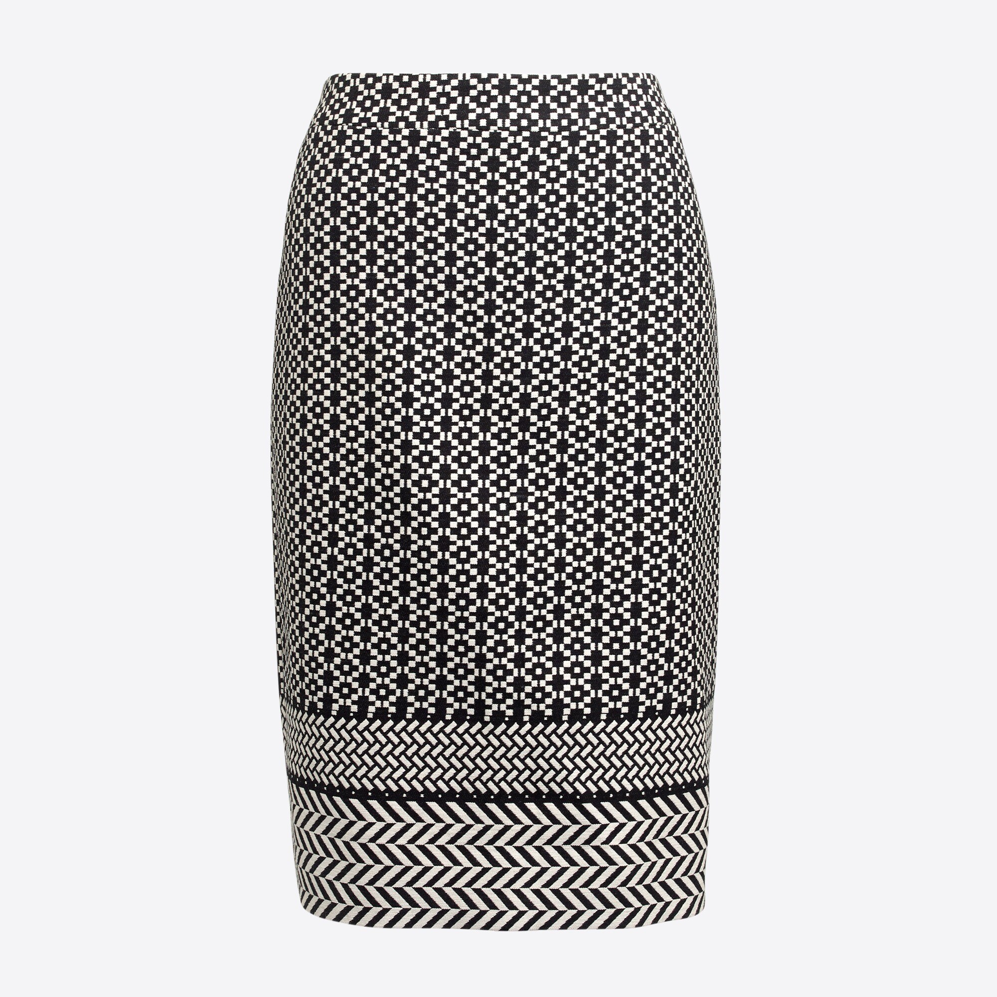 chevron pencil skirt for women